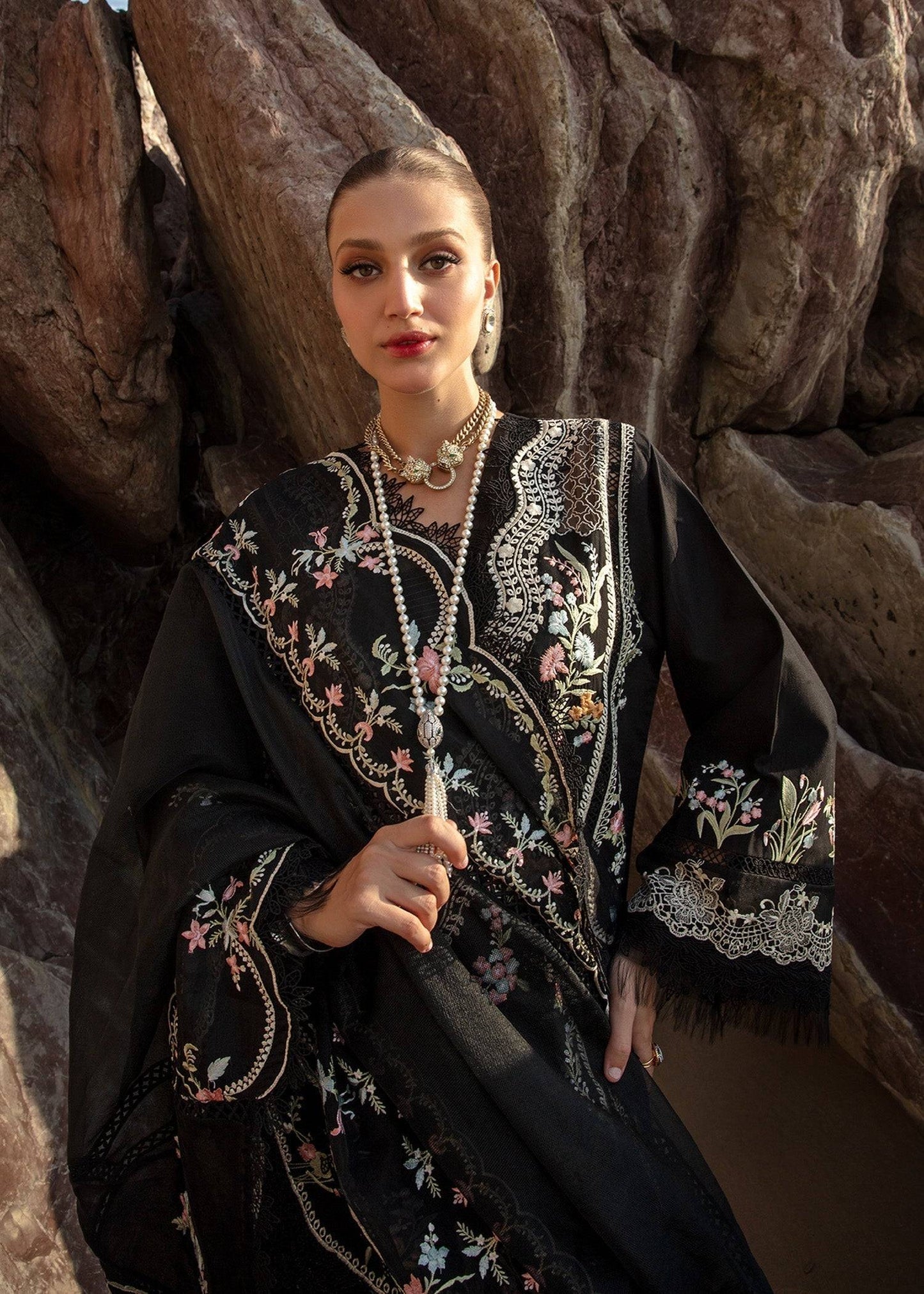 Crimson | Lawn 24 | Lolita - Onyx - Pakistani Designer Dress - by Crimson | Type: Luxury - 100% Original at Saira Sultan