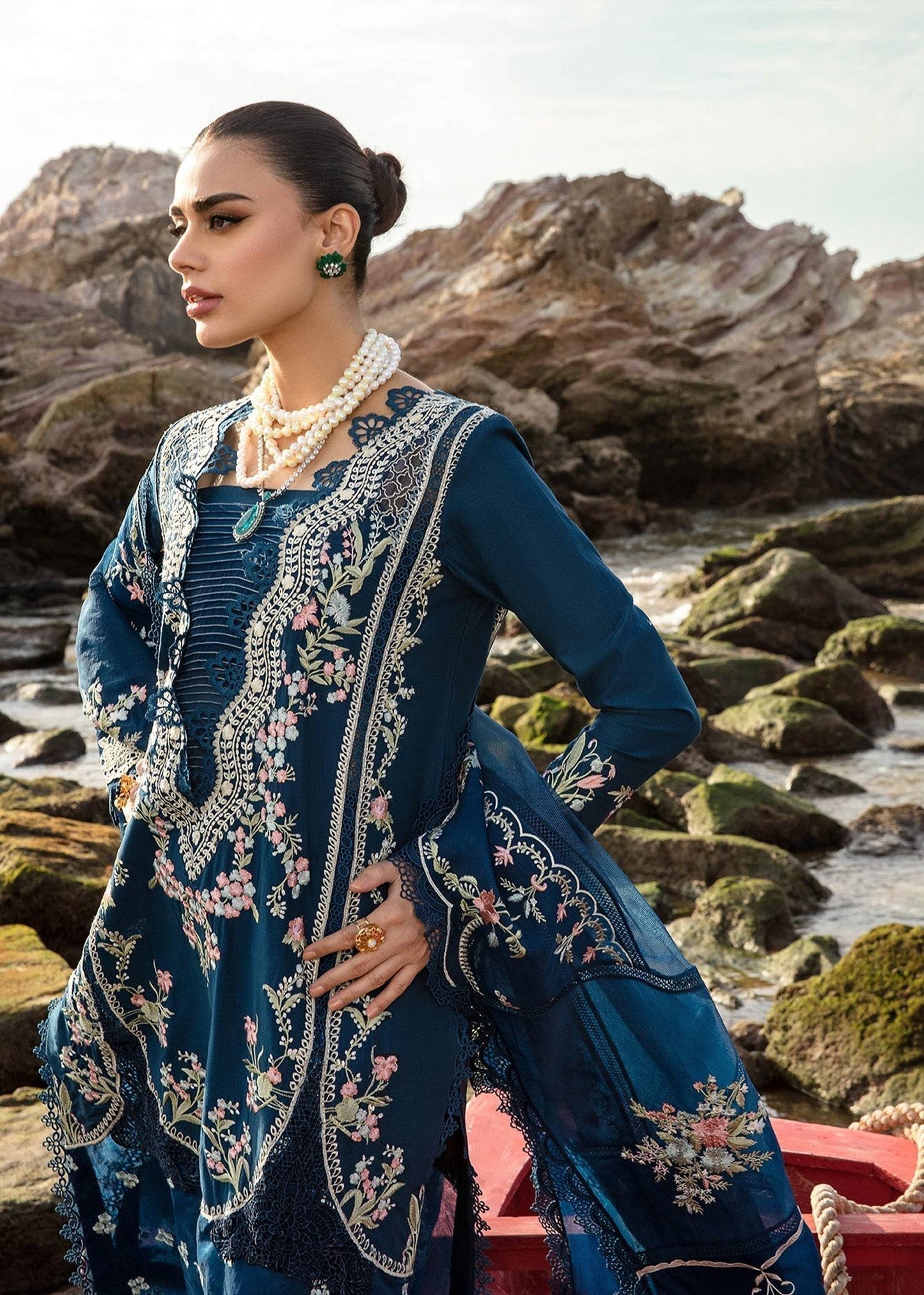 Crimson | Lawn 24 | Lolita - Lapis - Pakistani Designer Dress - by Crimson | Type: Luxury - 100% Original at Saira Sultan