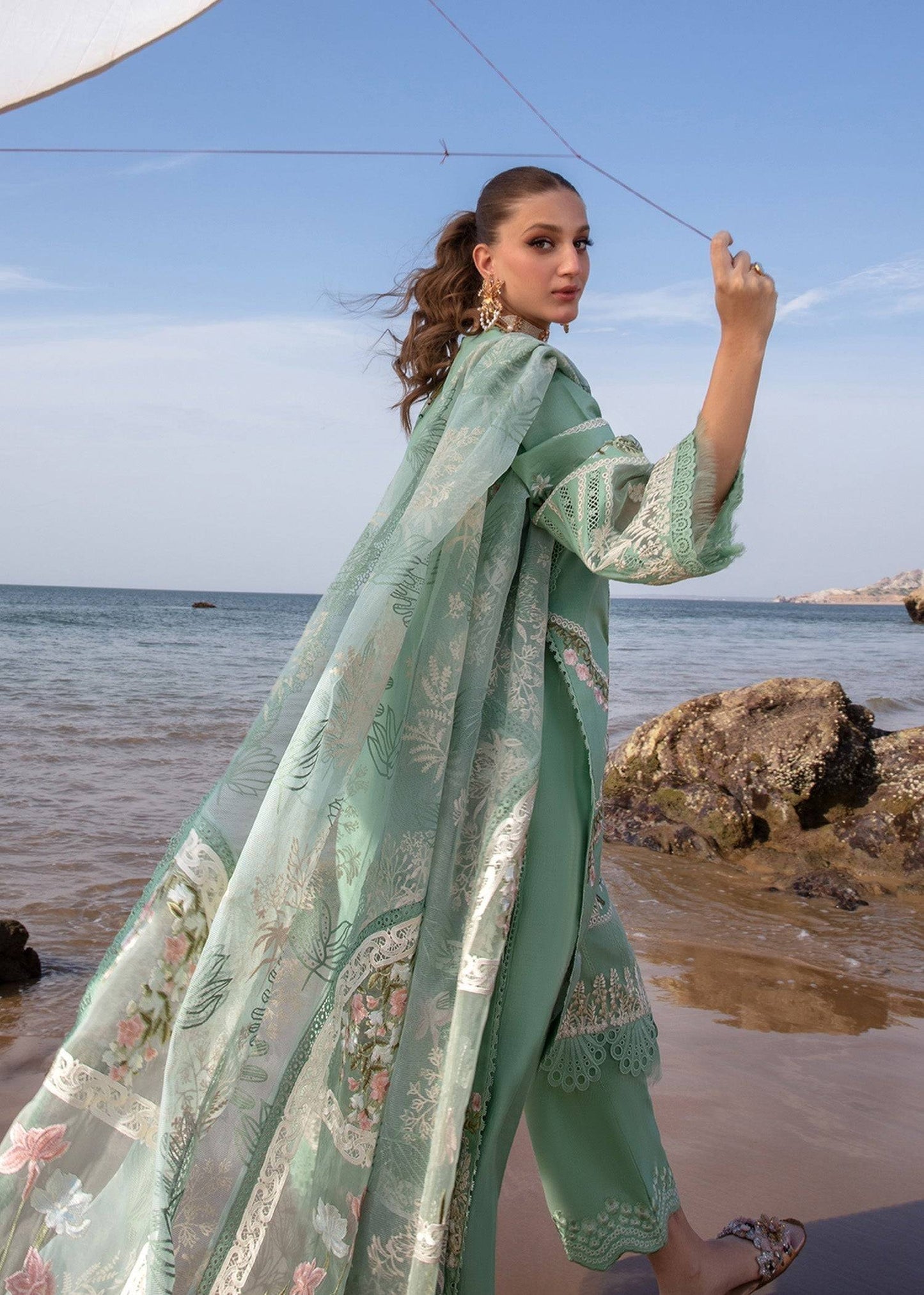 Crimson | Lawn 24 | Winds of Eden - Jade - Pakistani Designer Dress - by Crimson | Type: Luxury - 100% Original at Saira Sultan