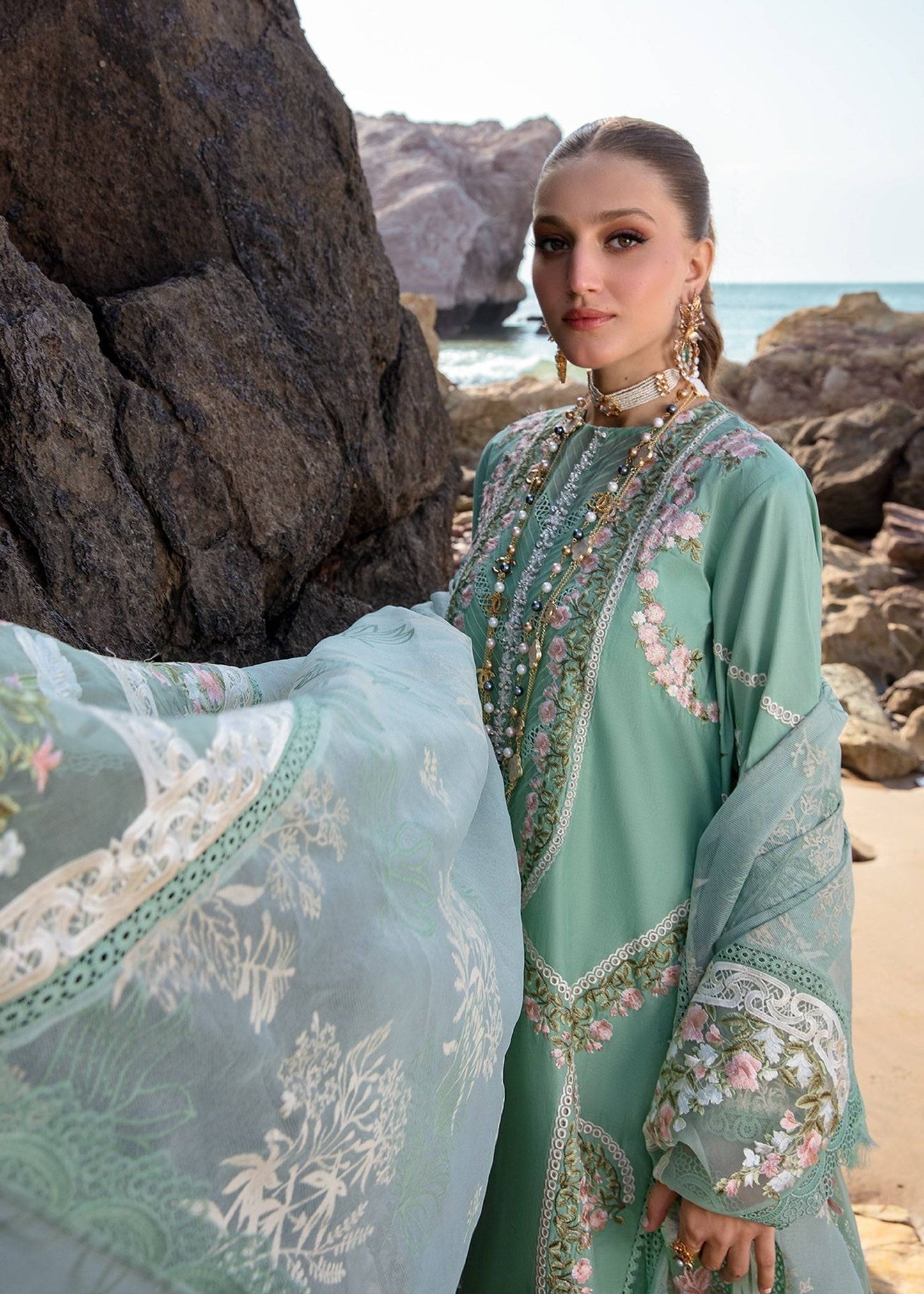 Crimson | Lawn 24 | Winds of Eden - Jade - Pakistani Designer Dress - by Crimson | Type: Luxury - 100% Original at Saira Sultan