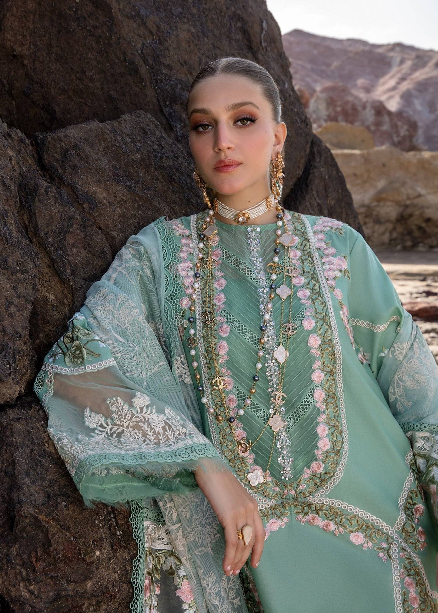 Crimson | Lawn 24 | Winds of Eden - Jade - Pakistani Designer Dress - by Crimson | Type: Luxury - 100% Original at Saira Sultan