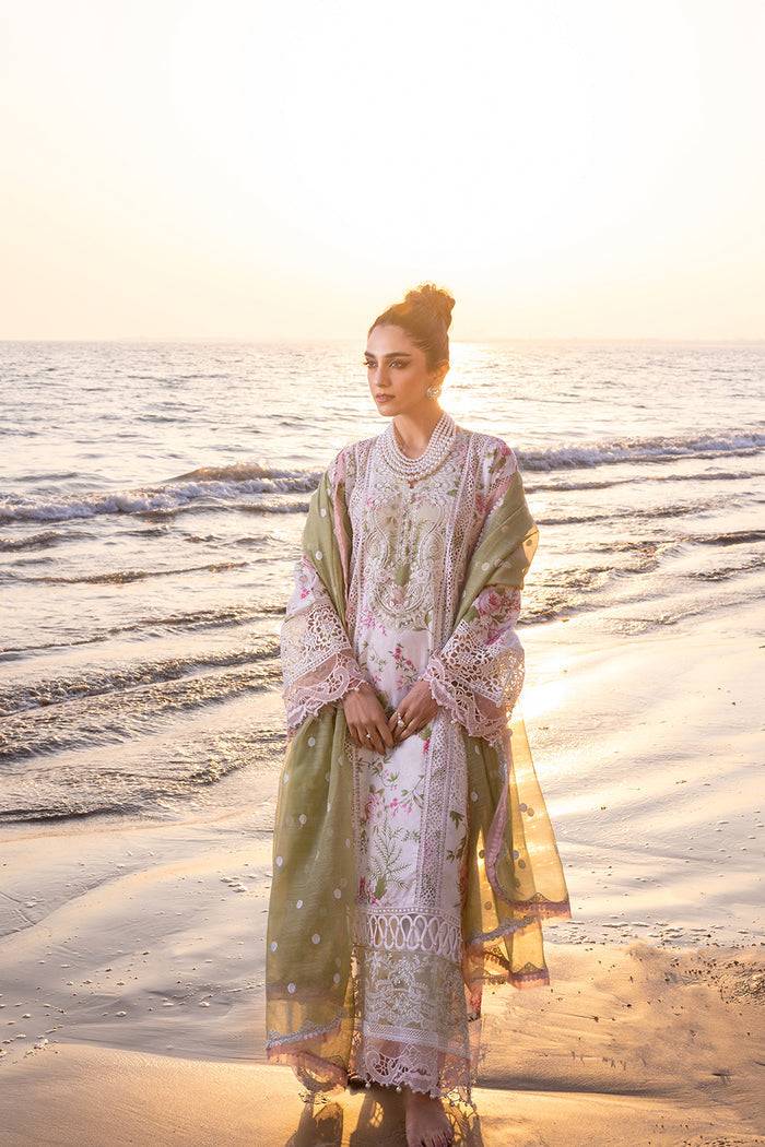 Saira Rizwan | Luxury Lawn 24 | AKOYA - SRLL24-05 - Pakistani Designer Dress - by Saira Rizwan | Type: Luxury - 100% Original at Saira Sultan