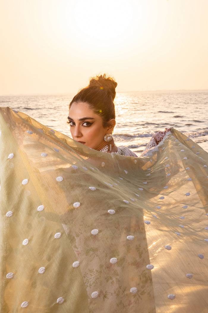 Saira Rizwan | Luxury Lawn 24 | AKOYA - SRLL24-05 - Pakistani Designer Dress - by Saira Rizwan | Type: Luxury - 100% Original at Saira Sultan