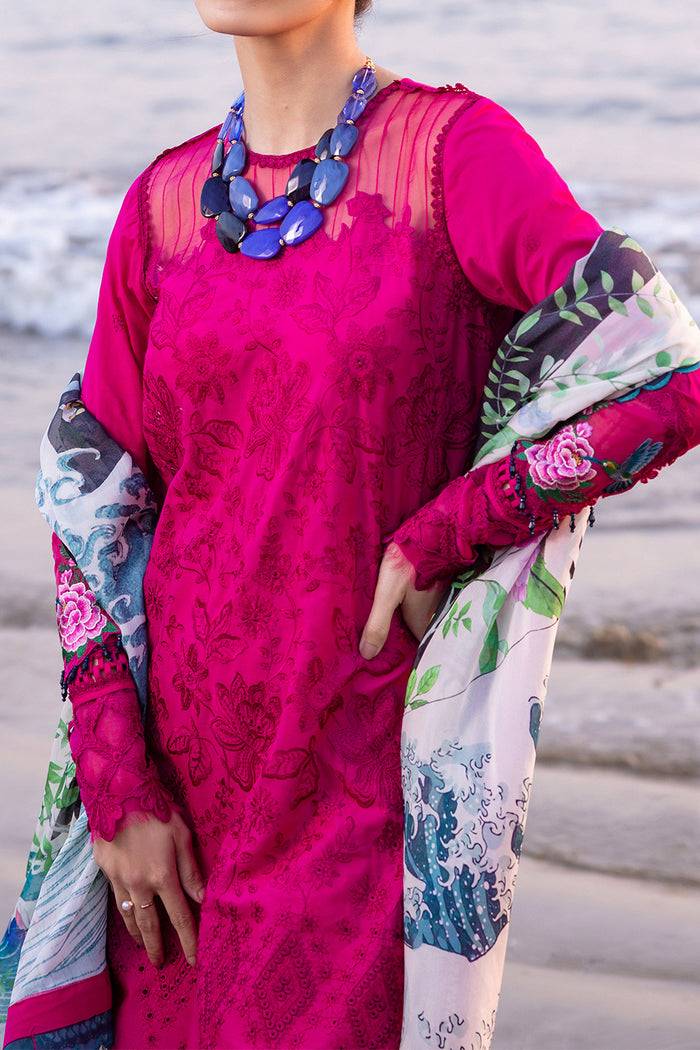 Saira Rizwan | Luxury Lawn 24 | DAMASK - SRLL24-08 - Pakistani Designer Dress - by Saira Rizwan | Type: Luxury - 100% Original at Saira Sultan