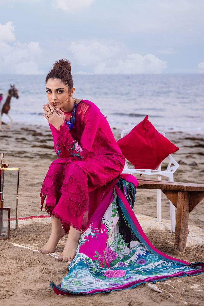 Saira Rizwan | Luxury Lawn 24 | DAMASK - SRLL24-08 - Pakistani Designer Dress - by Saira Rizwan | Type: Luxury - 100% Original at Saira Sultan