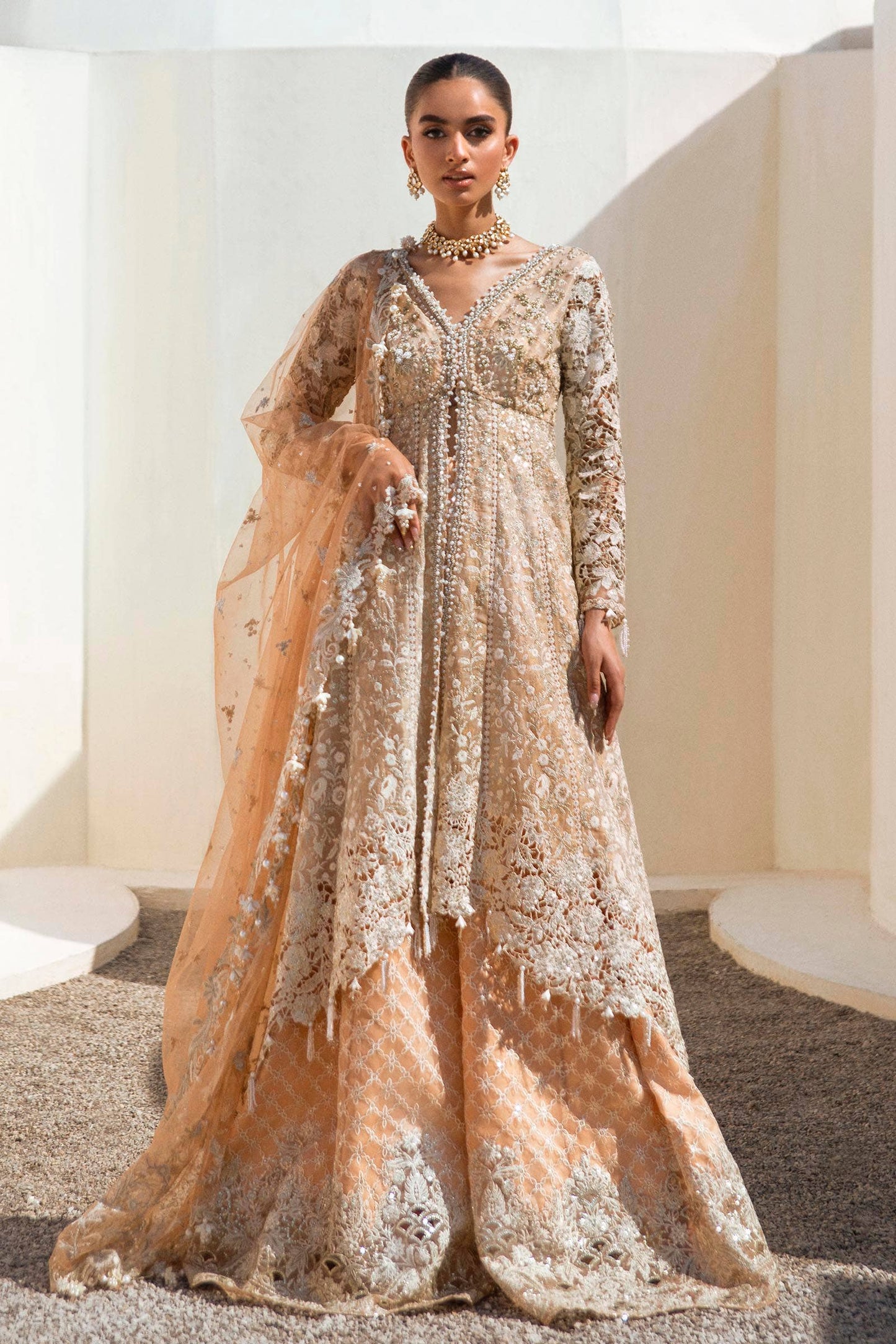 Sana Safinaz | Nura Festive 24 | N241-002-3CT - Pakistani Designer Dress - by Sana Safinaz | Type: Formal - 100% Original at Saira Sultan