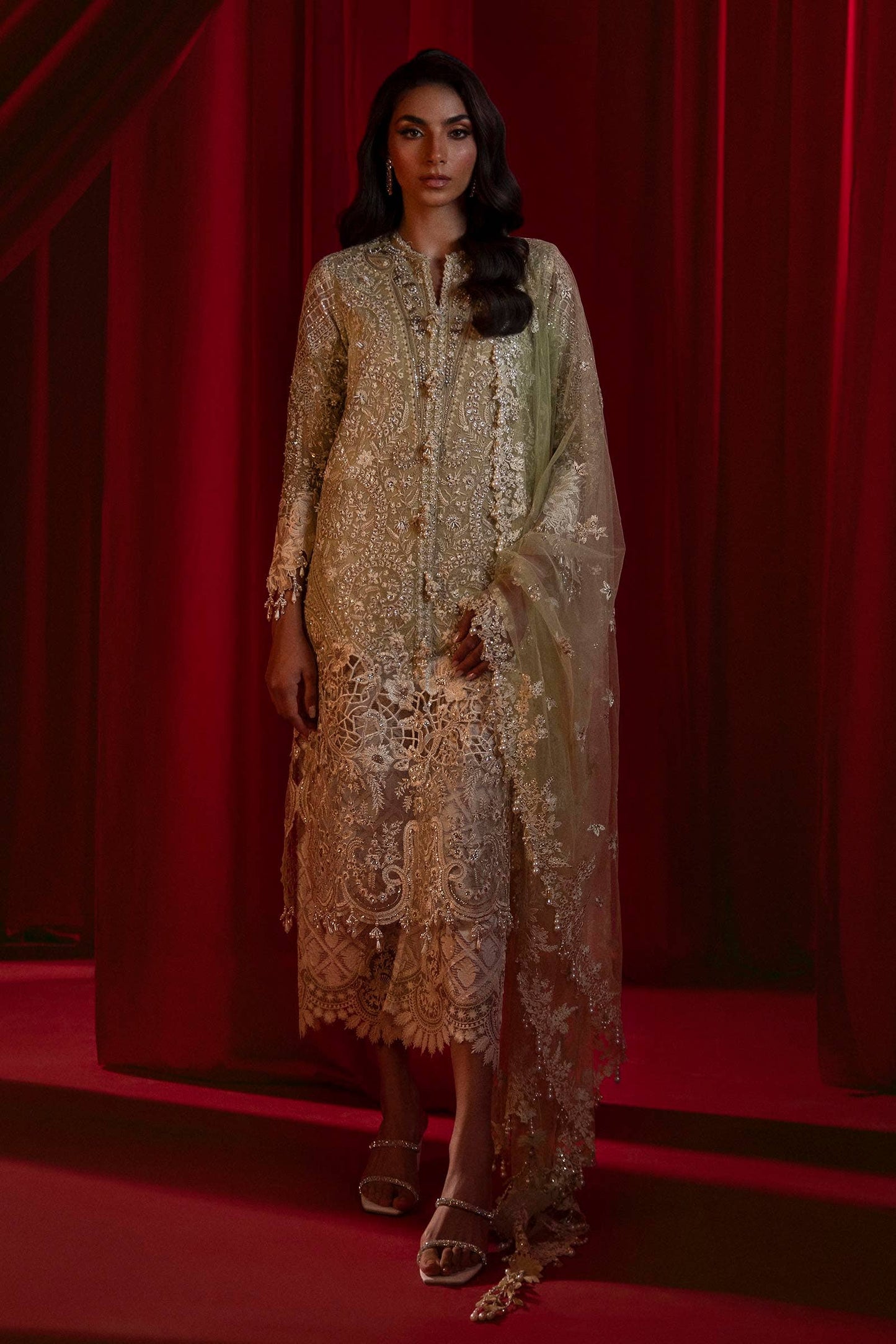 Sana Safinaz | Nura Festive 24 | N241-003-3CT - Pakistani Designer Dress - by Sana Safinaz | Type: Formal - 100% Original at Saira Sultan