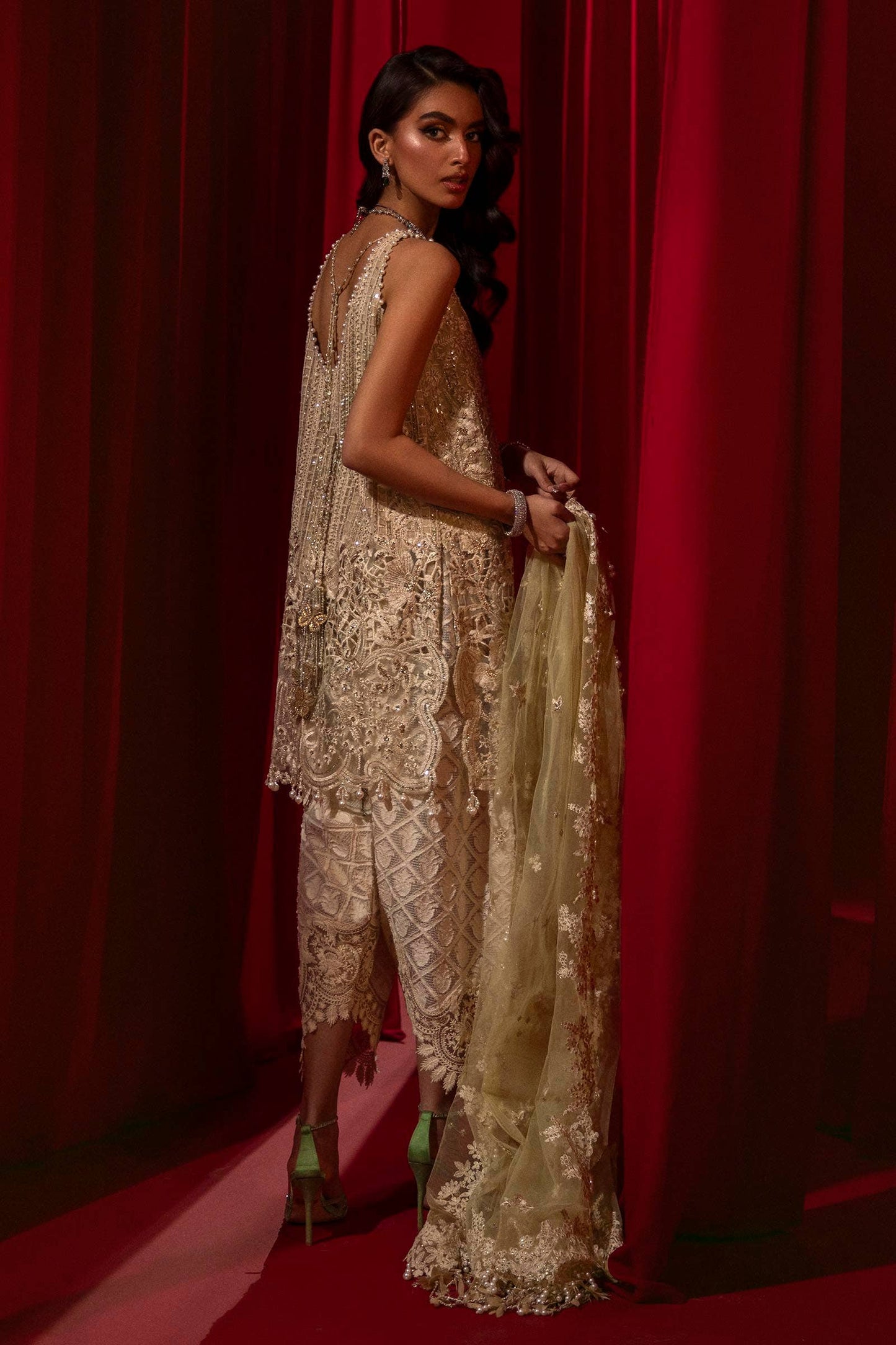 Sana Safinaz | Nura Festive 24 | N241-003-3CT - Pakistani Designer Dress - by Sana Safinaz | Type: Formal - 100% Original at Saira Sultan
