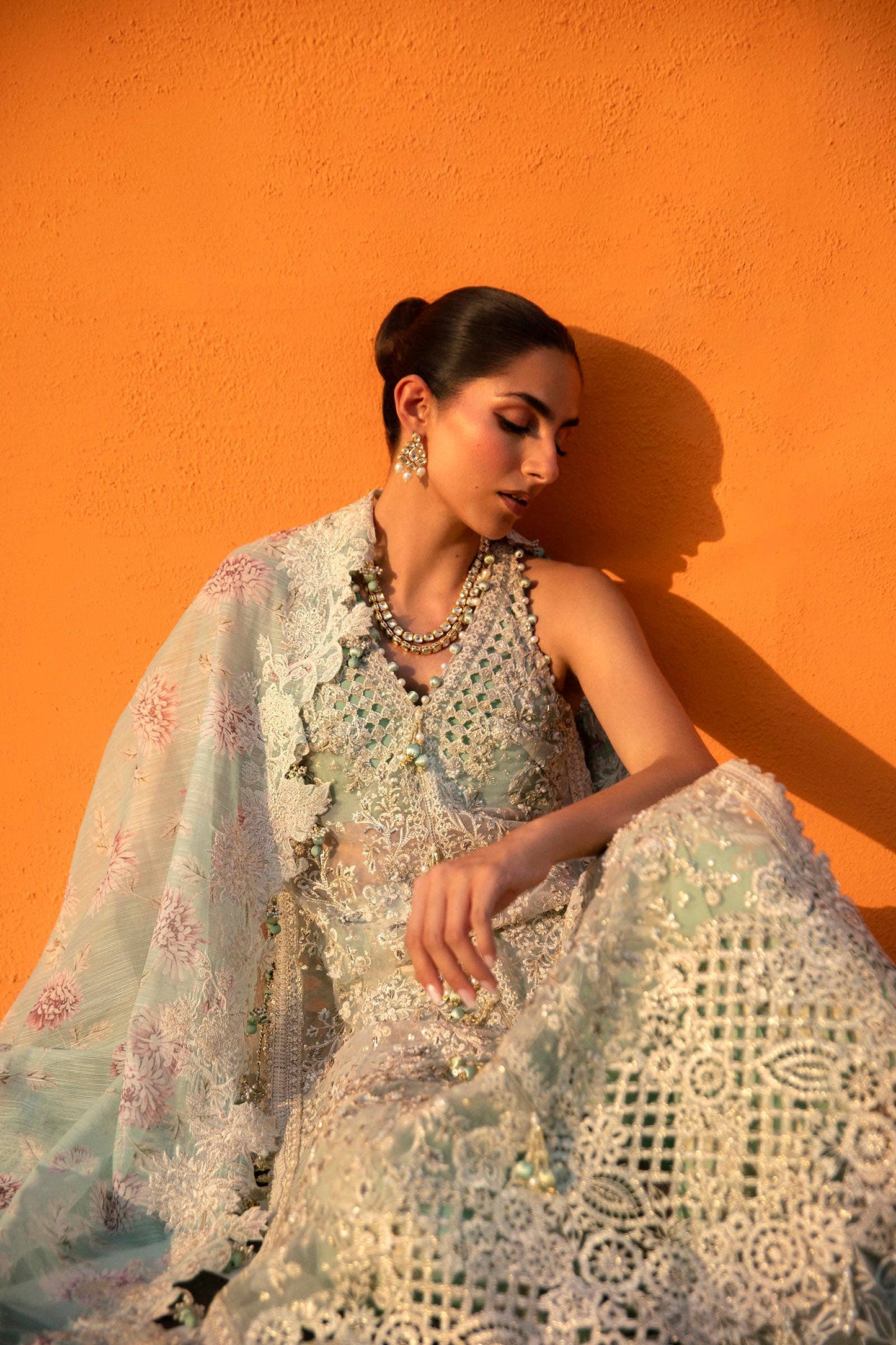 Sana Safinaz | Nura Festive 24 | N241-007-3CV - Pakistani Designer Dress - by Sana Safinaz | Type: Bridal - 100% Original at Saira Sultan
