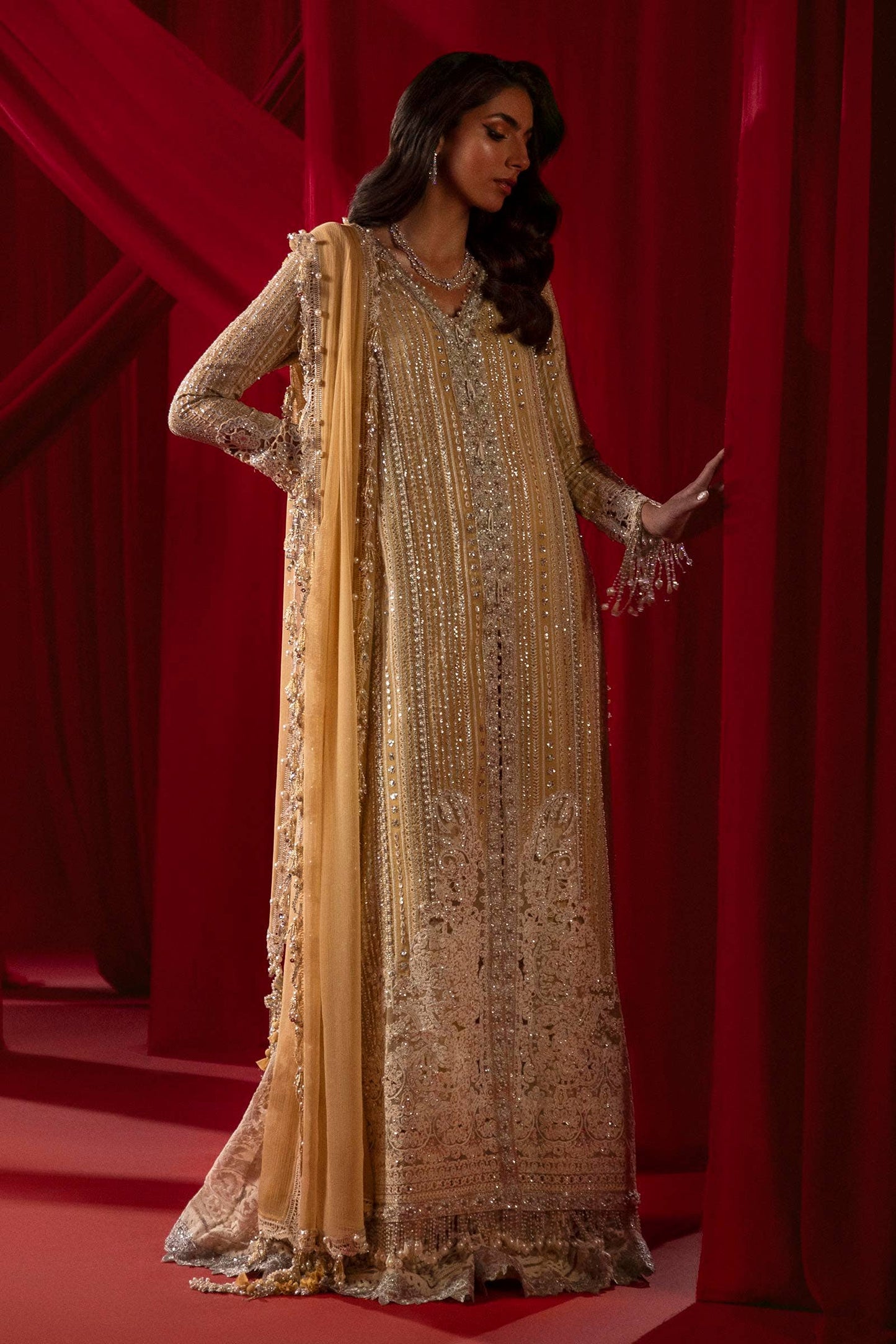 Sana Safinaz | Nura Festive 24 | N241-008-3CJ - Pakistani Designer Dress - by Sana Safinaz | Type: Bridal - 100% Original at Saira Sultan