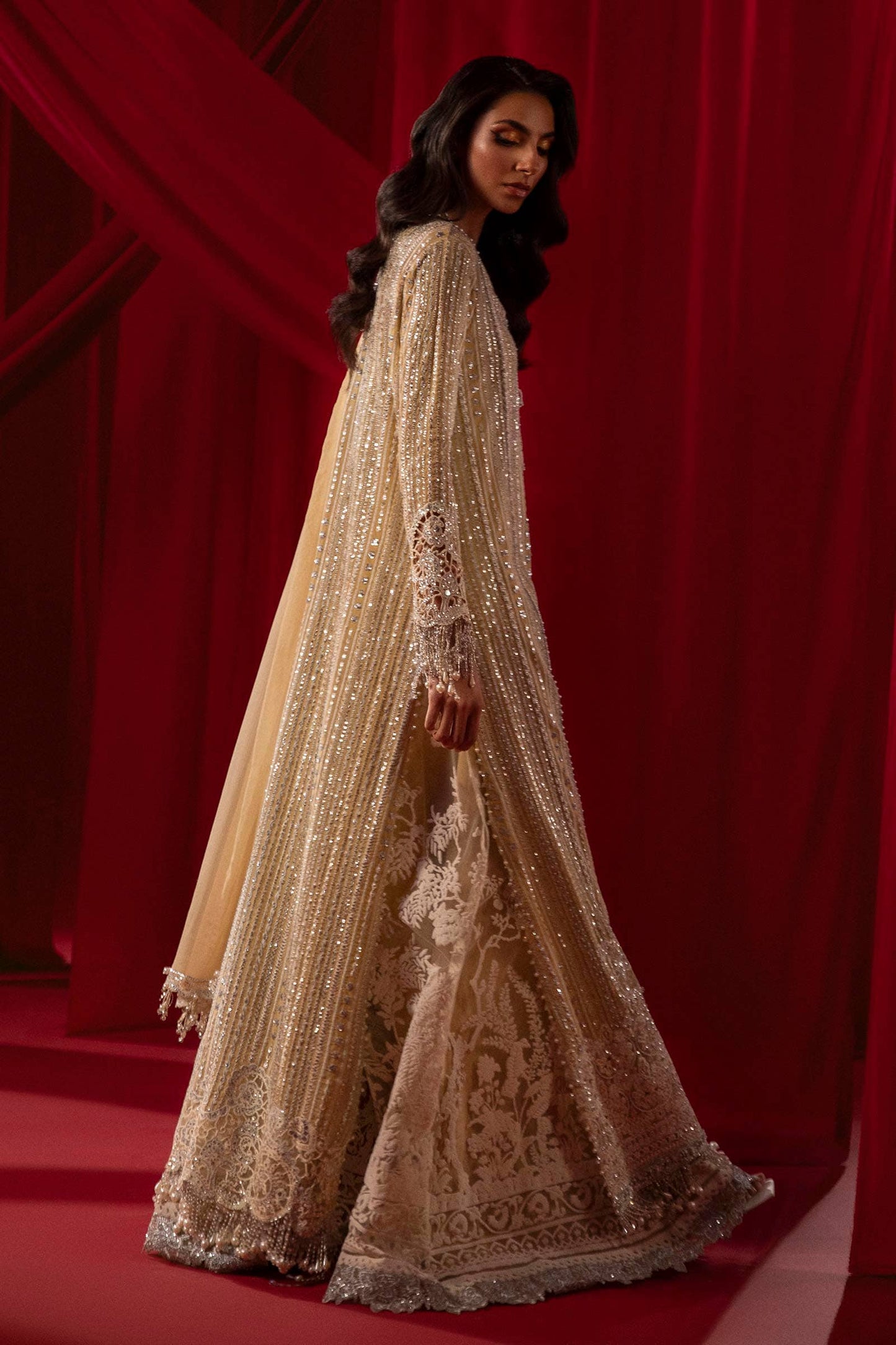 Sana Safinaz | Nura Festive 24 | N241-008-3CJ - Pakistani Designer Dress - by Sana Safinaz | Type: Bridal - 100% Original at Saira Sultan