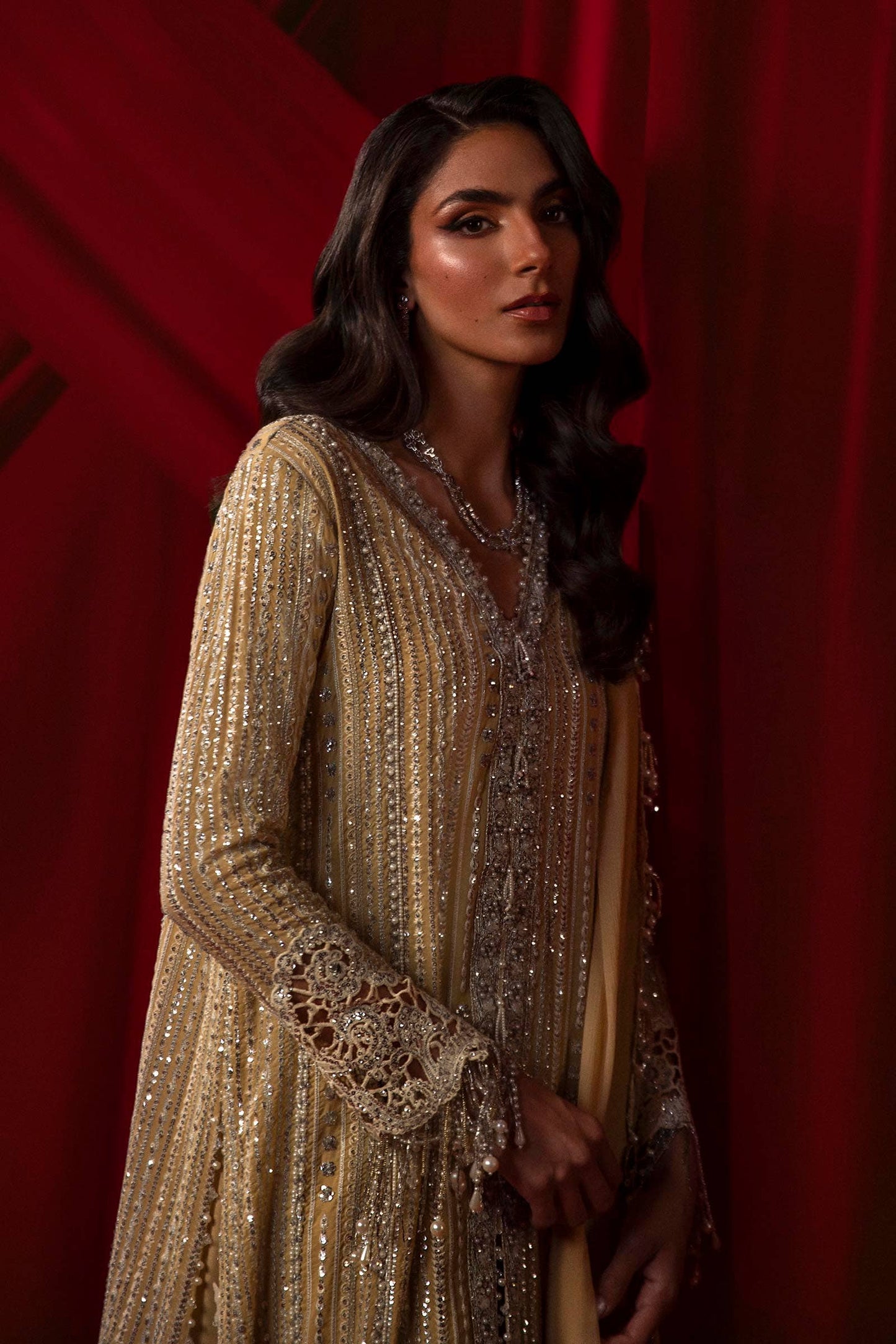Sana Safinaz | Nura Festive 24 | N241-008-3CJ - Pakistani Designer Dress - by Sana Safinaz | Type: Bridal - 100% Original at Saira Sultan