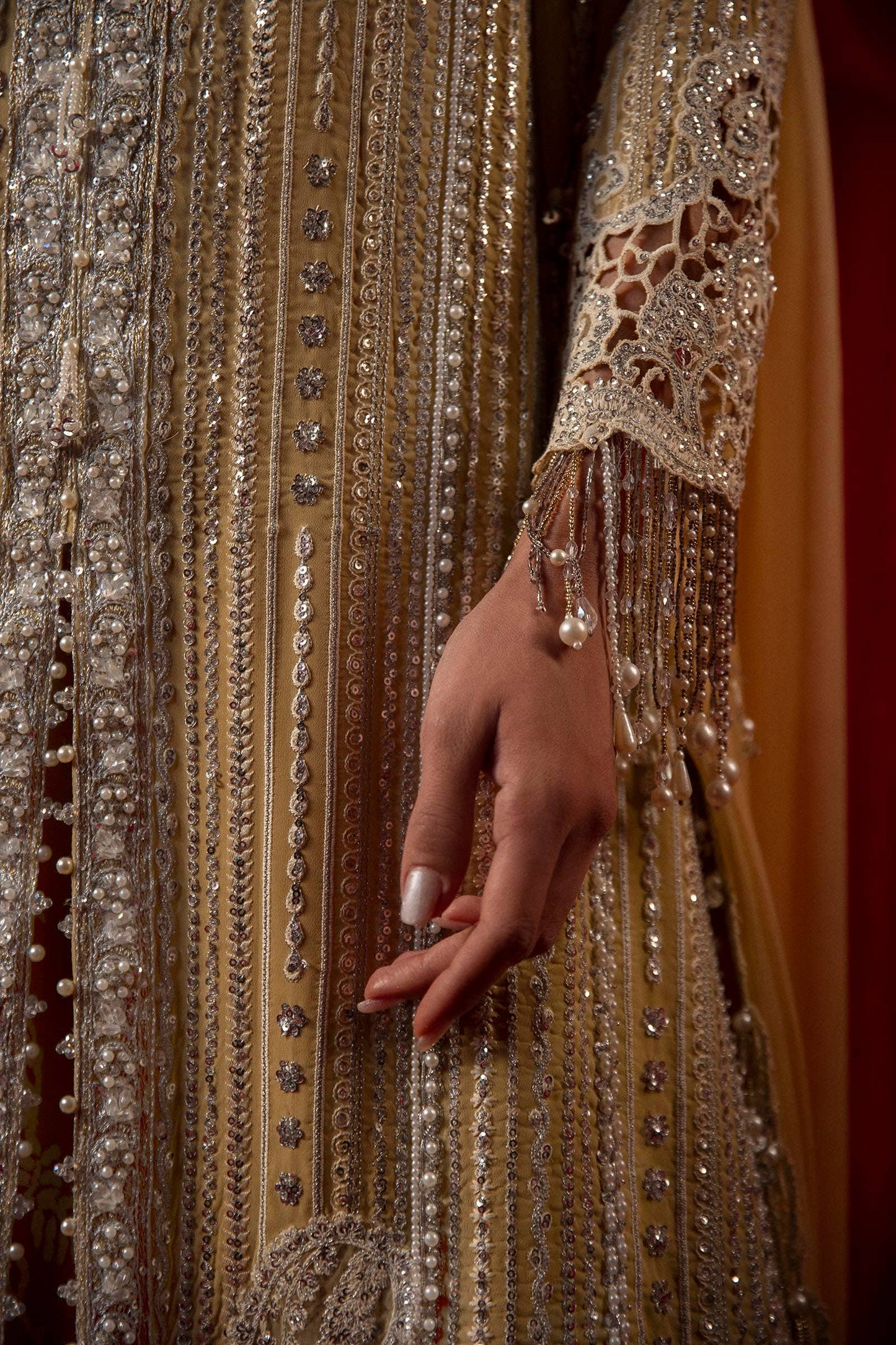 Sana Safinaz | Nura Festive 24 | N241-008-3CJ - Pakistani Designer Dress - by Sana Safinaz | Type: Bridal - 100% Original at Saira Sultan
