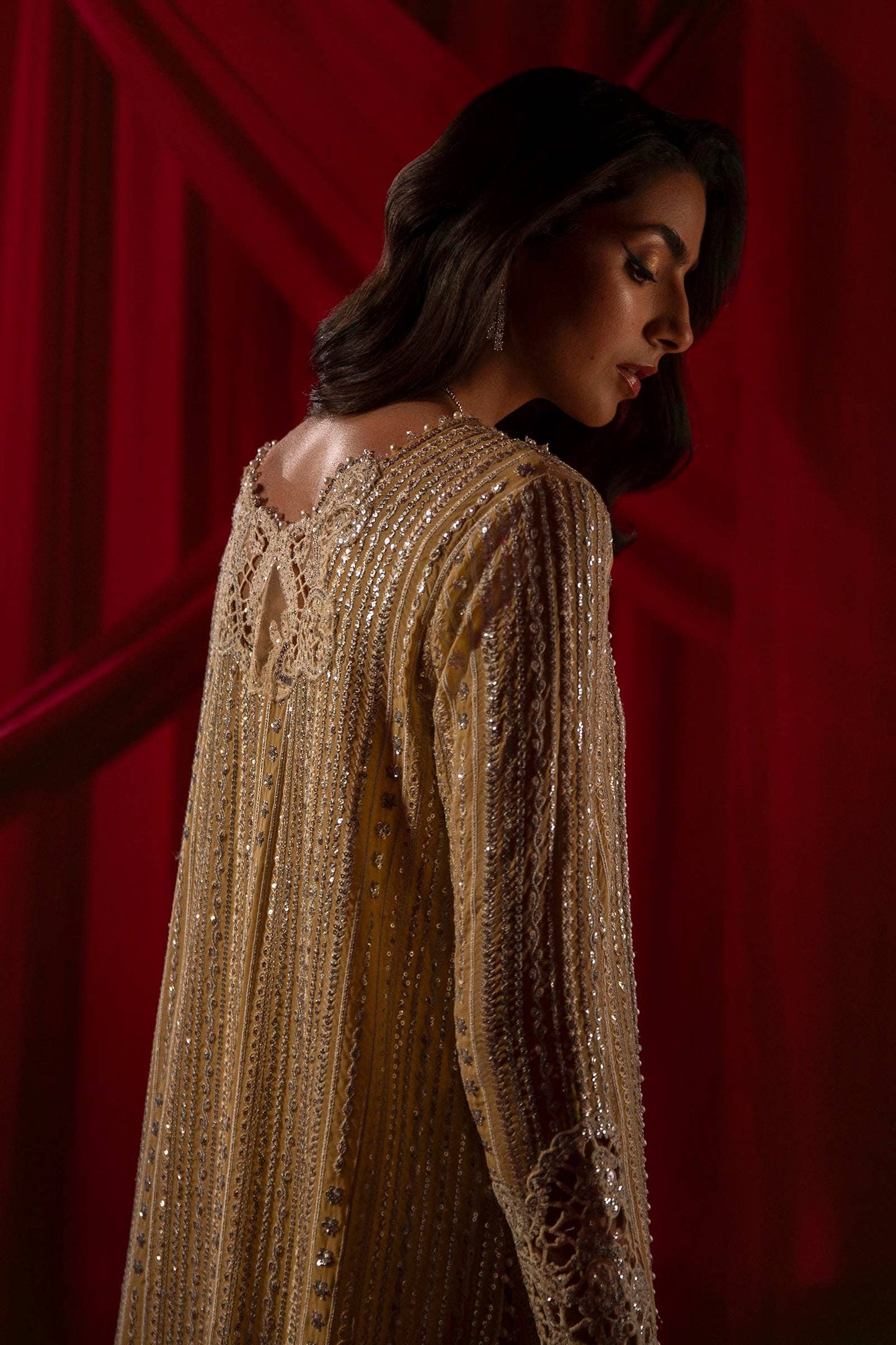 Sana Safinaz | Nura Festive 24 | N241-008-3CJ - Pakistani Designer Dress - by Sana Safinaz | Type: Bridal - 100% Original at Saira Sultan