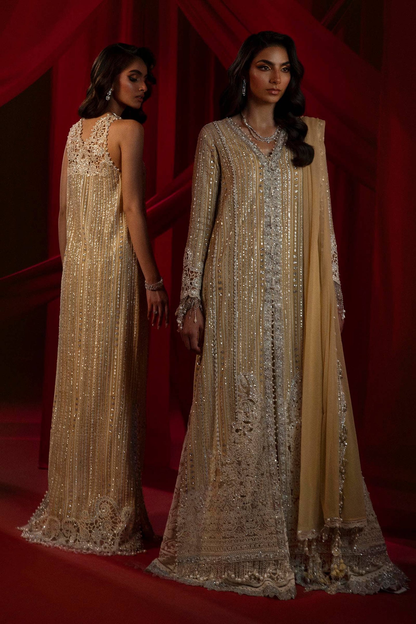 Sana Safinaz | Nura Festive 24 | N241-008-3CJ - Pakistani Designer Dress - by Sana Safinaz | Type: Bridal - 100% Original at Saira Sultan