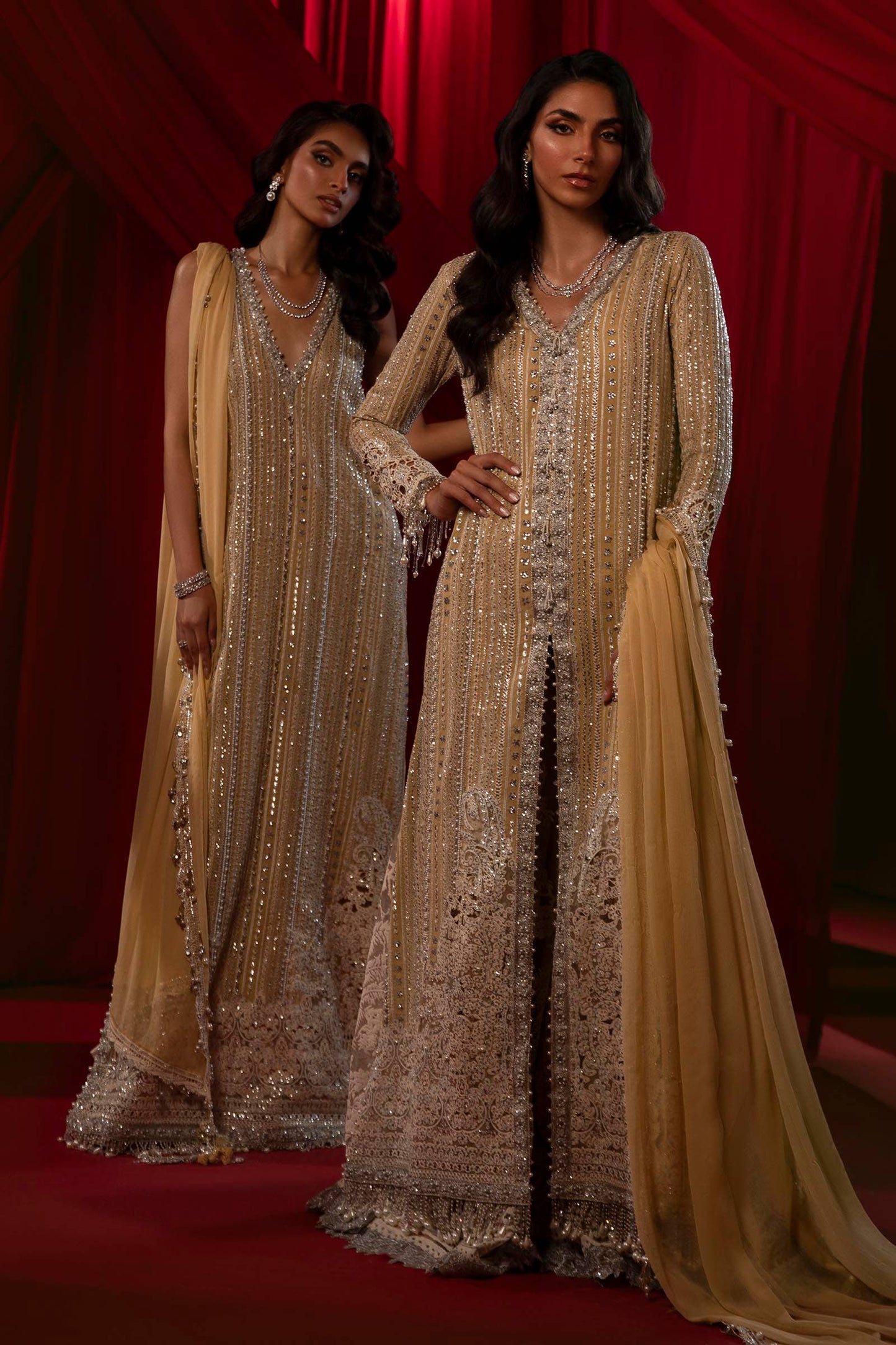 Sana Safinaz | Nura Festive 24 | N241-008-3CJ - Pakistani Designer Dress - by Sana Safinaz | Type: Bridal - 100% Original at Saira Sultan