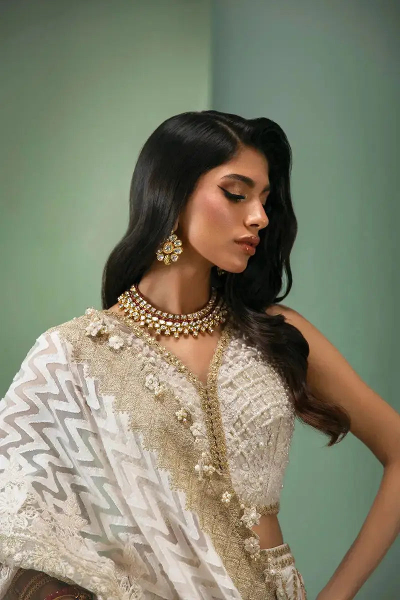 Sana Safinaz | Nura Festive 2023 | N233-003A-CL - Pakistani Designer Dress - by Sana Safinaz | Type: Bridal - 100% Original at Saira Sultan