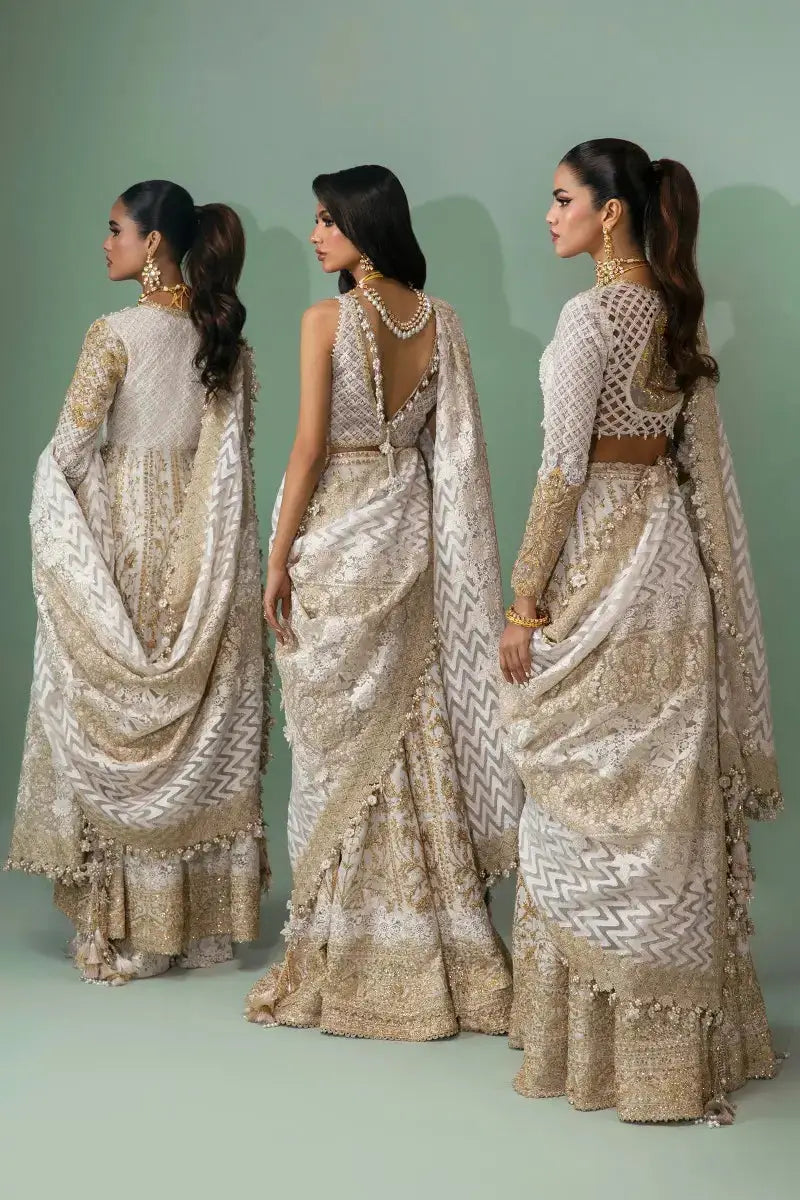 Sana Safinaz | Nura Festive 2023 | N233-003A-CL - Pakistani Designer Dress - by Sana Safinaz | Type: Bridal - 100% Original at Saira Sultan