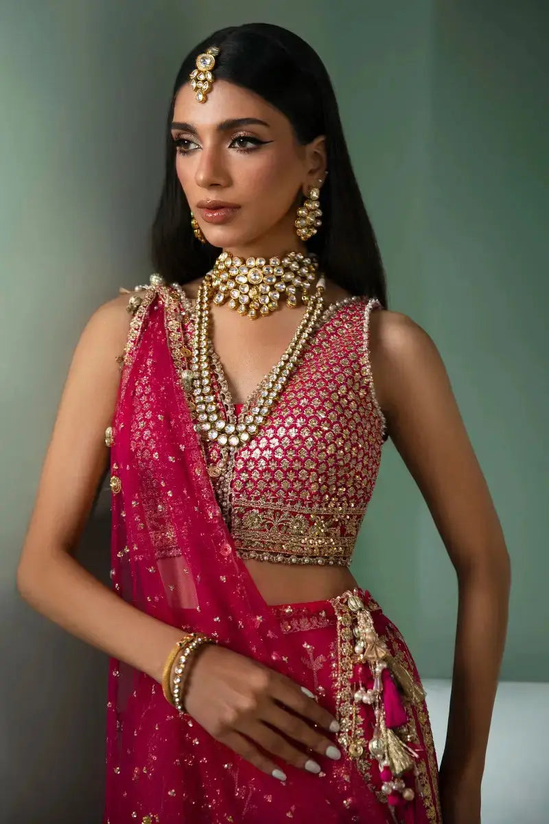 Sana Safinaz | Nura Festive 2023 | N233-004-CT - Pakistani Designer Dress - by Sana Safinaz | Type: Bridal - 100% Original at Saira Sultan