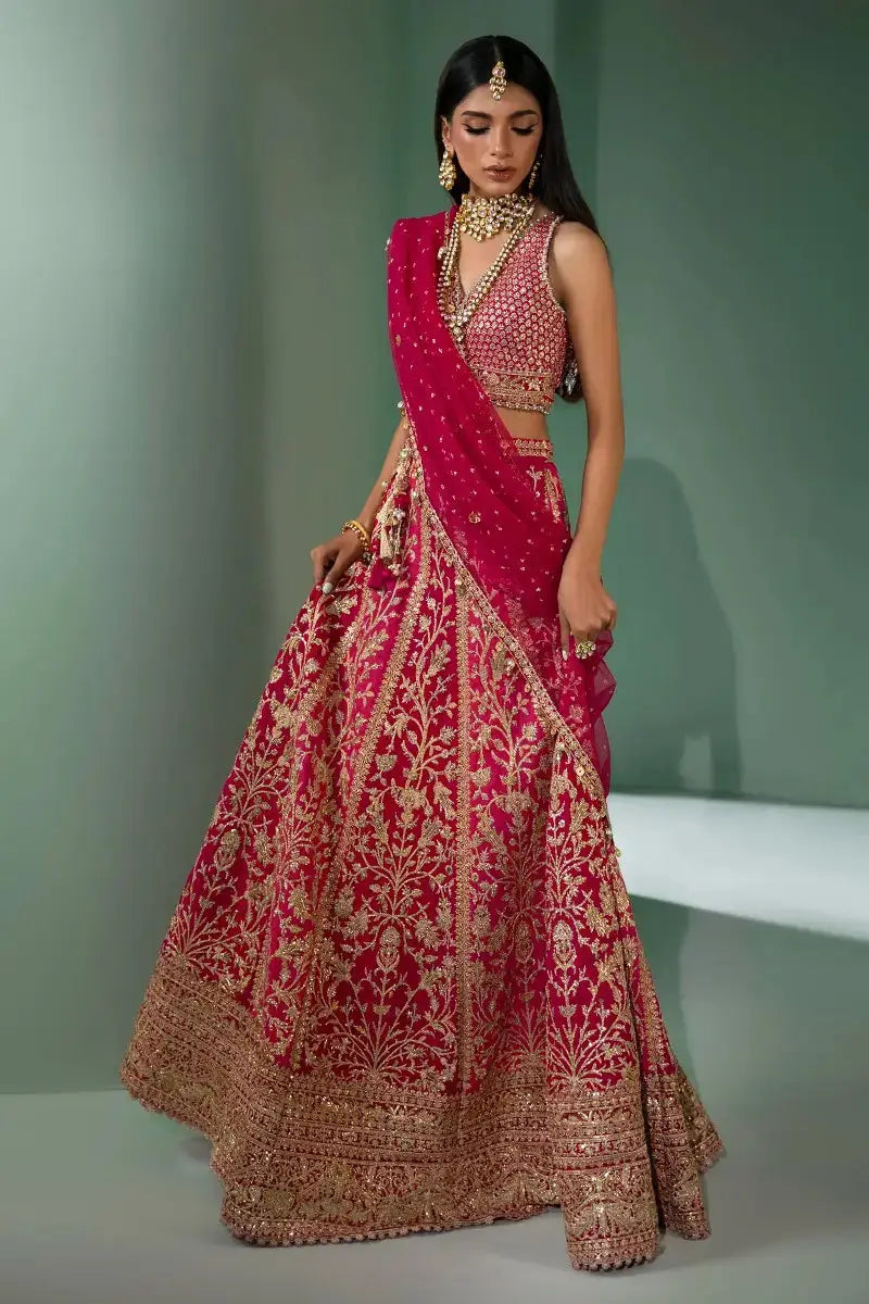 Sana Safinaz | Nura Festive 2023 | N233-004-CT - Pakistani Designer Dress - by Sana Safinaz | Type: Bridal - 100% Original at Saira Sultan