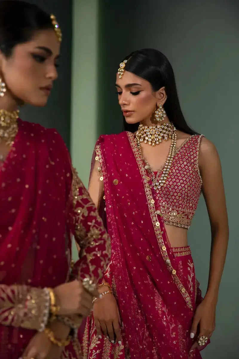 Sana Safinaz | Nura Festive 2023 | N233-004-CT - Pakistani Designer Dress - by Sana Safinaz | Type: Bridal - 100% Original at Saira Sultan