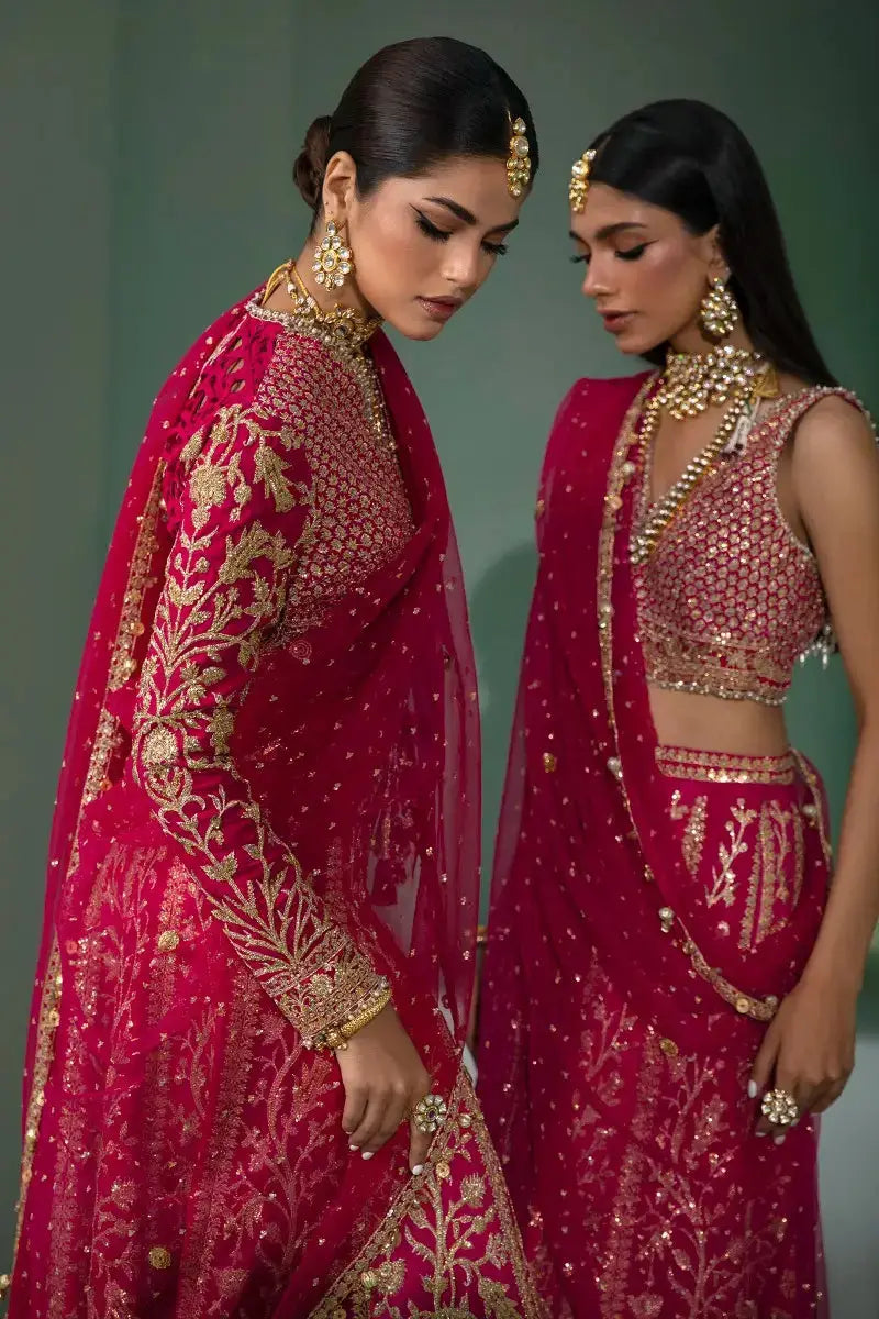 Sana Safinaz | Nura Festive 2023 | N233-004-CT - Pakistani Designer Dress - by Sana Safinaz | Type: Bridal - 100% Original at Saira Sultan
