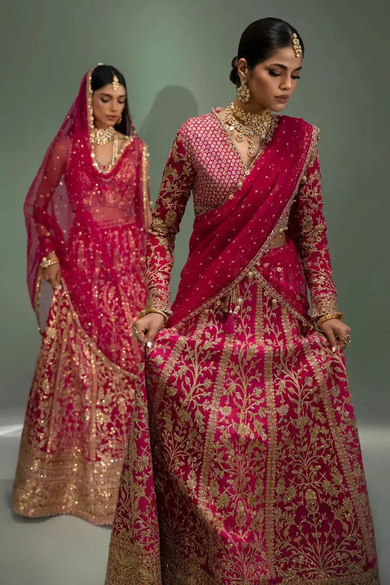 Sana Safinaz | Nura Festive 2023 | N233-004-CT - Pakistani Designer Dress - by Sana Safinaz | Type: Bridal - 100% Original at Saira Sultan