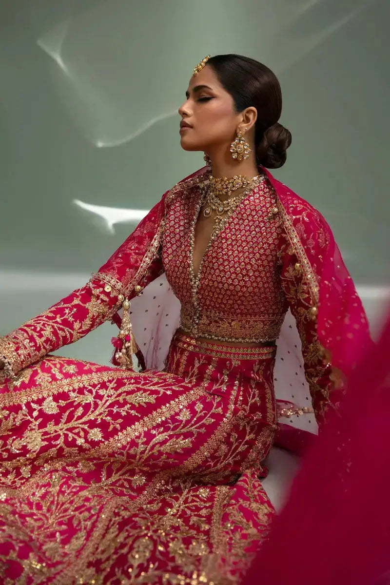 Sana Safinaz | Nura Festive 2023 | N233-004-CT - Pakistani Designer Dress - by Sana Safinaz | Type: Bridal - 100% Original at Saira Sultan