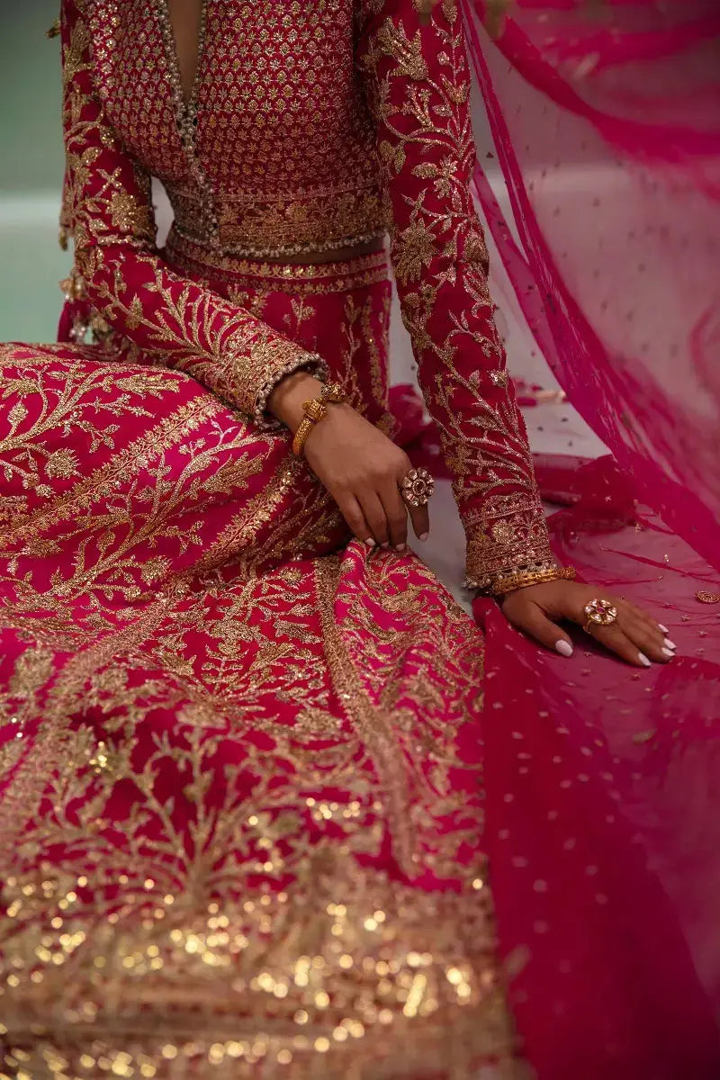 Sana Safinaz | Nura Festive 2023 | N233-004-CT - Pakistani Designer Dress - by Sana Safinaz | Type: Bridal - 100% Original at Saira Sultan