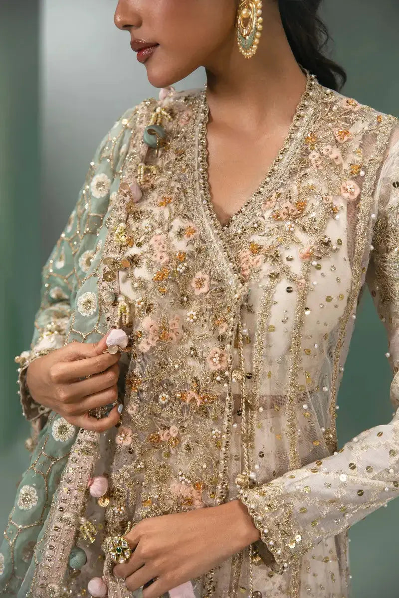 Sana Safinaz | Nura Festive 2023 | N233-005-CT - Pakistani Designer Dress - by Sana Safinaz | Type: Bridal - 100% Original at Saira Sultan