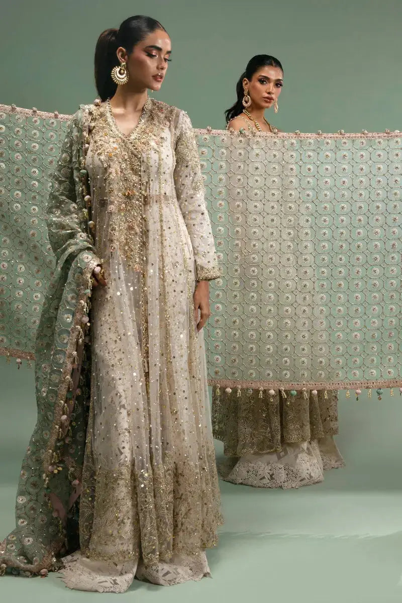 Sana Safinaz | Nura Festive 2023 | N233-005-CT - Pakistani Designer Dress - by Sana Safinaz | Type: Bridal - 100% Original at Saira Sultan