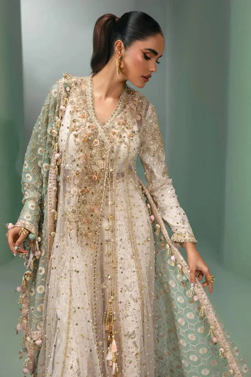 Sana Safinaz | Nura Festive 2023 | N233-005-CT - Pakistani Designer Dress - by Sana Safinaz | Type: Bridal - 100% Original at Saira Sultan