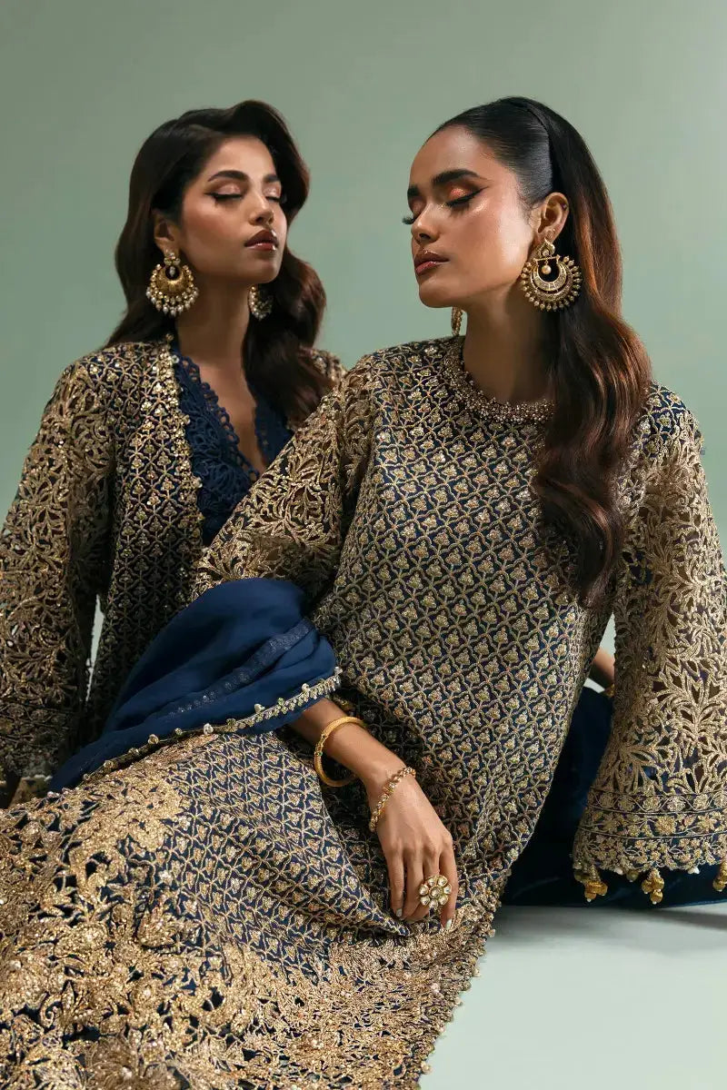 Sana Safinaz | Nura Festive 2023 | N233-006-CJ - Pakistani Designer Dress - by Sana Safinaz | Type: Bridal - 100% Original at Saira Sultan