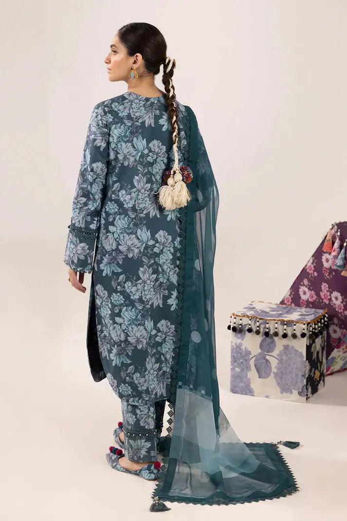 Alizeh | Sheen Lawn Prints 24 | Sea Mist - Pakistani Designer Dress - by Alizeh | Type: Luxury - 100% Original at Saira Sultan
