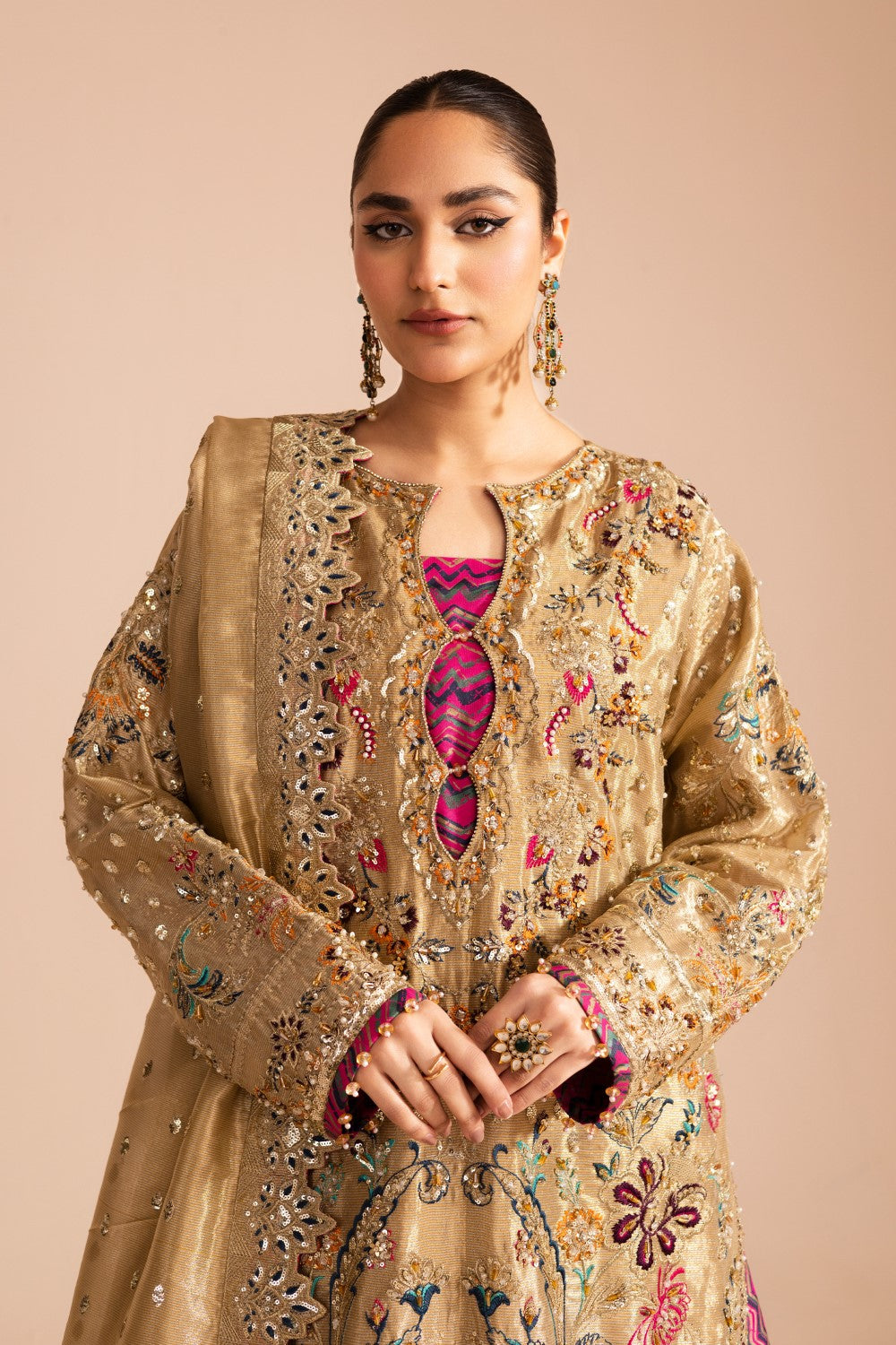 Maryum N Maria | Zircon Formals | SETAREH - MS40073 M Golden Line Tissue