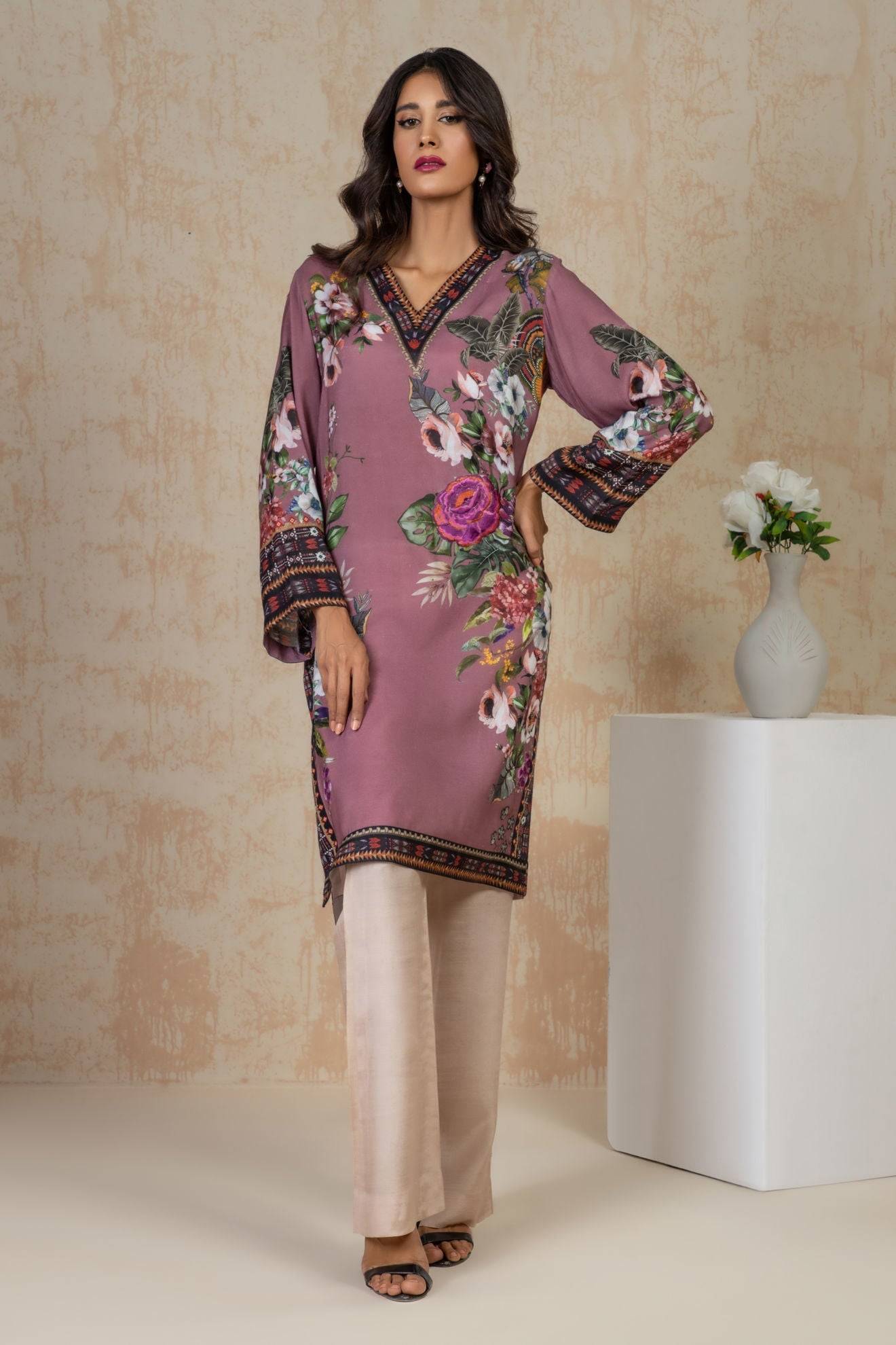Shamaeel Ansari | Daily Pret Wear | ECK-20 - Pakistani Designer Dress - by Shamaeel Ansari | Type: Luxury - 100% Original at Saira Sultan