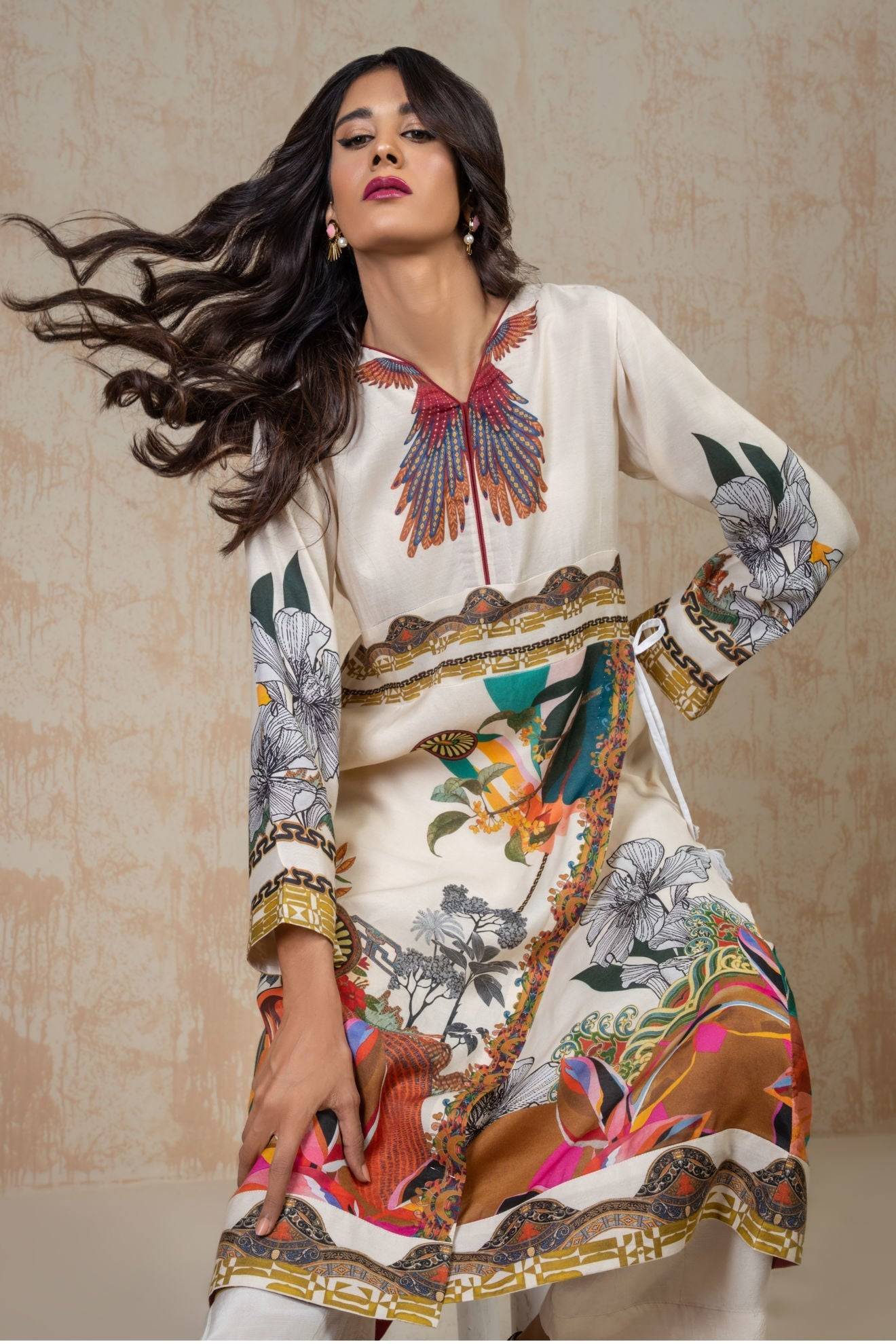 Shamaeel Ansari | Daily Pret Wear | ECK-21 - Pakistani Designer Dress - by Shamaeel Ansari | Type: Luxury - 100% Original at Saira Sultan