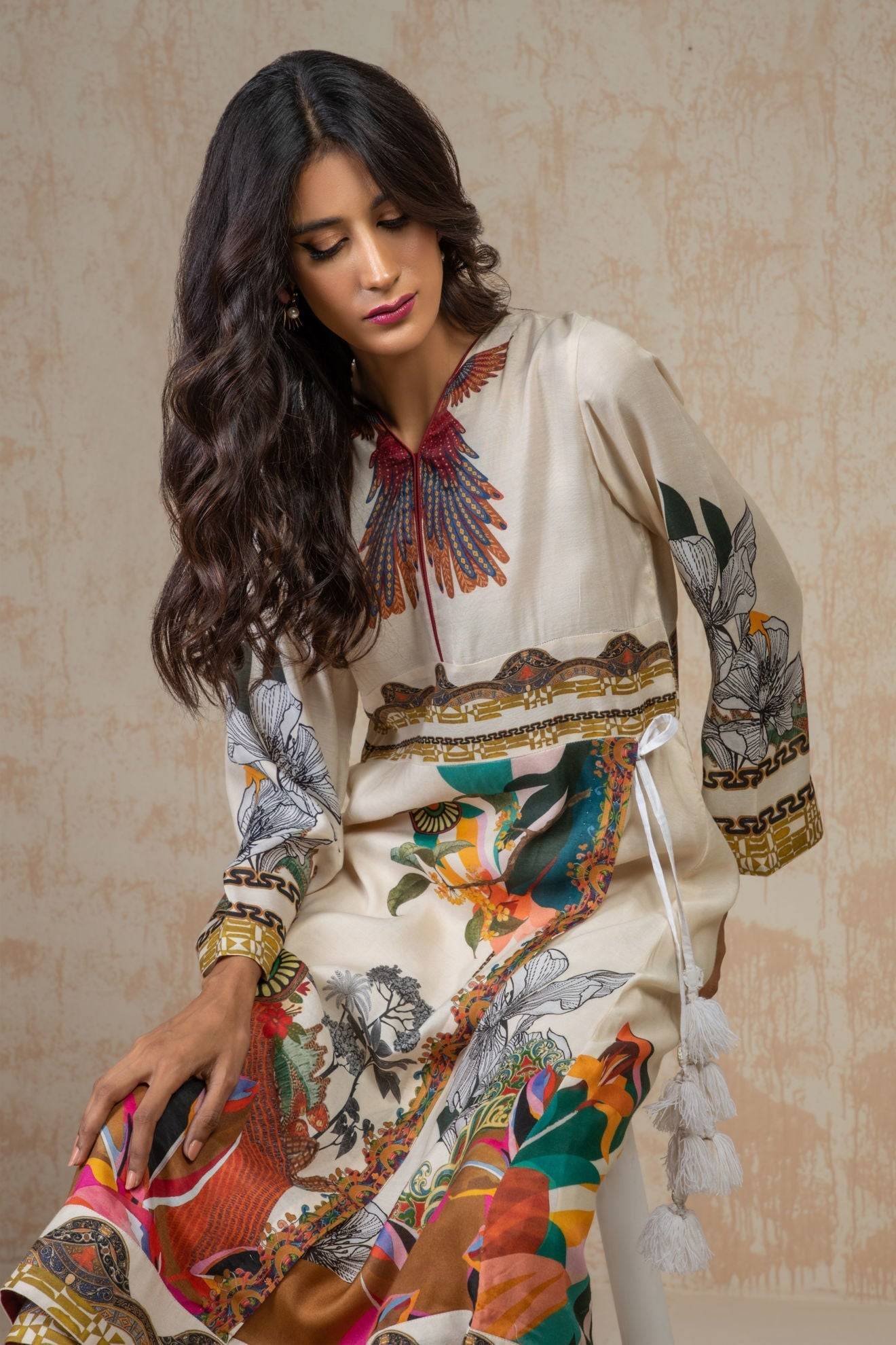 Shamaeel Ansari | Daily Pret Wear | ECK-21 - Pakistani Designer Dress - by Shamaeel Ansari | Type: Luxury - 100% Original at Saira Sultan