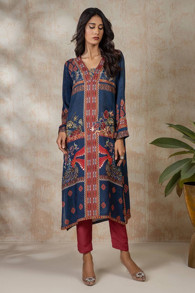 Shamaeel Ansari | Daily Pret Wear | ECK-23 - Pakistani Designer Dress - by Shamaeel Ansari | Type: Luxury - 100% Original at Saira Sultan
