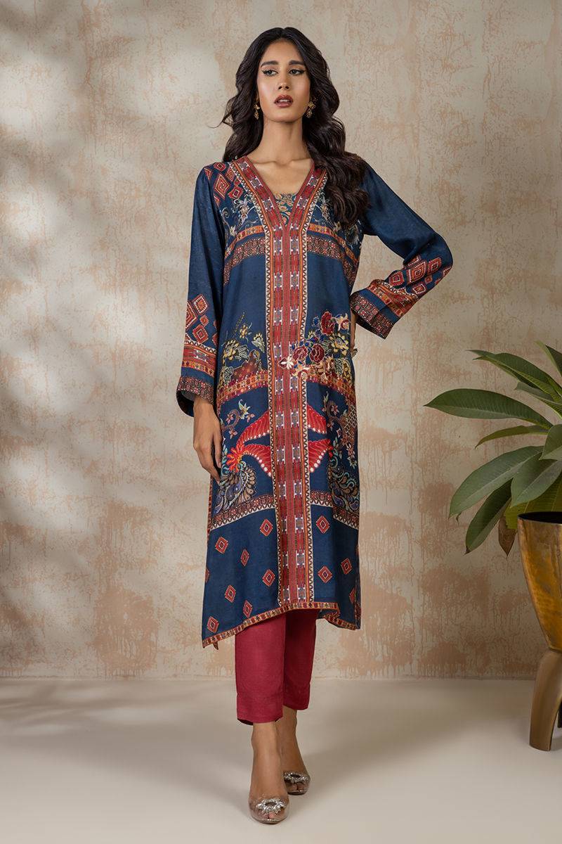 Shamaeel Ansari | Daily Pret Wear | ECK-23 - Pakistani Designer Dress - by Shamaeel Ansari | Type: Luxury - 100% Original at Saira Sultan