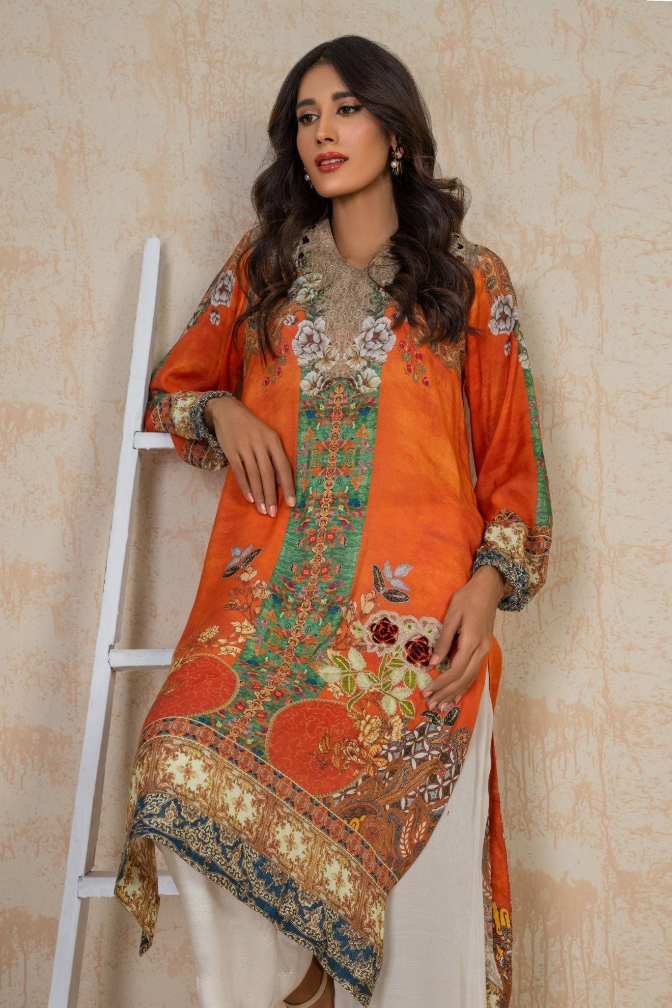 Shamaeel Ansari | Daily Pret Wear | ECK-24 - Pakistani Designer Dress - by Shamaeel Ansari | Type: Luxury - 100% Original at Saira Sultan