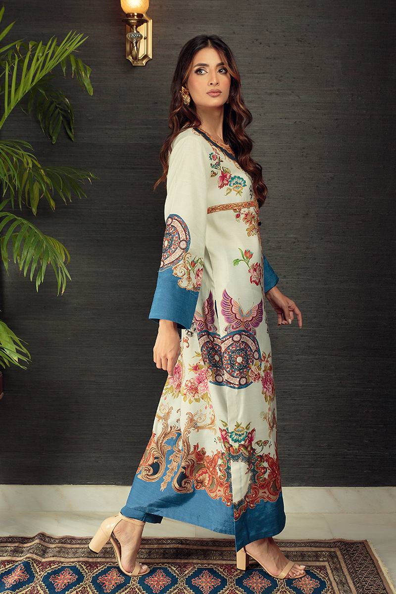 Shamaeel Ansari | Daily Pret Wear | ECK-12 - Pakistani Designer Dress - by Shamaeel Ansari | Type: Luxury - 100% Original at Saira Sultan