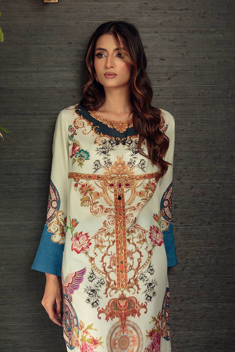 Shamaeel Ansari | Daily Pret Wear | ECK-12 - Pakistani Designer Dress - by Shamaeel Ansari | Type: Luxury - 100% Original at Saira Sultan