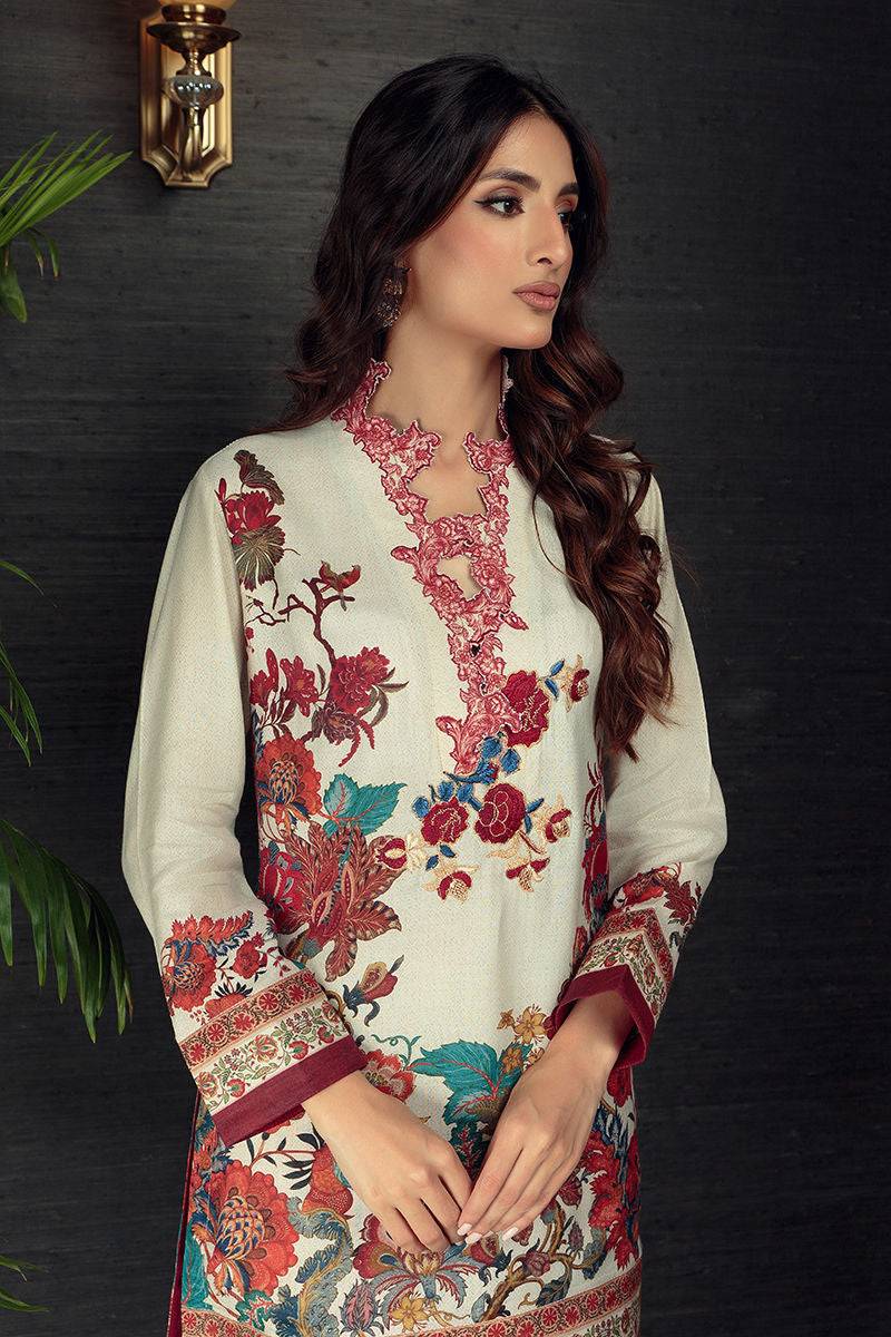 Shamaeel Ansari | Daily Pret Wear | ECK-08 - Pakistani Designer Dress - by Shamaeel Ansari | Type: Luxury - 100% Original at Saira Sultan