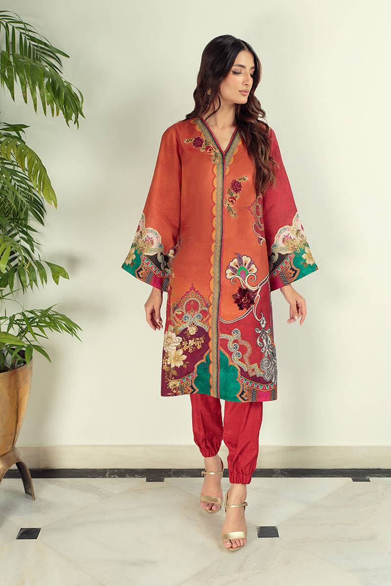 Shamaeel Ansari | Daily Pret Wear | ECK-07 - Pakistani Designer Dress - by Shamaeel Ansari | Type: Luxury - 100% Original at Saira Sultan