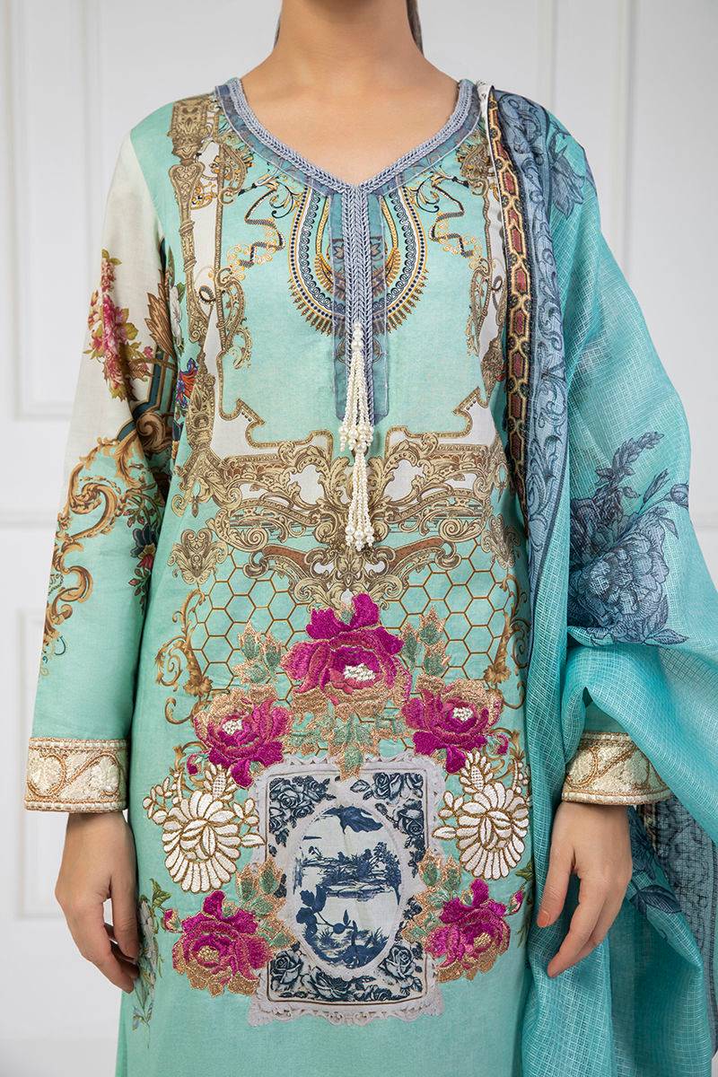 Shamaeel Ansari | Lawn 24 | LV112 - Pakistani Designer Dress - by Shamaeel Ansari | Type: Luxury - 100% Original at Saira Sultan