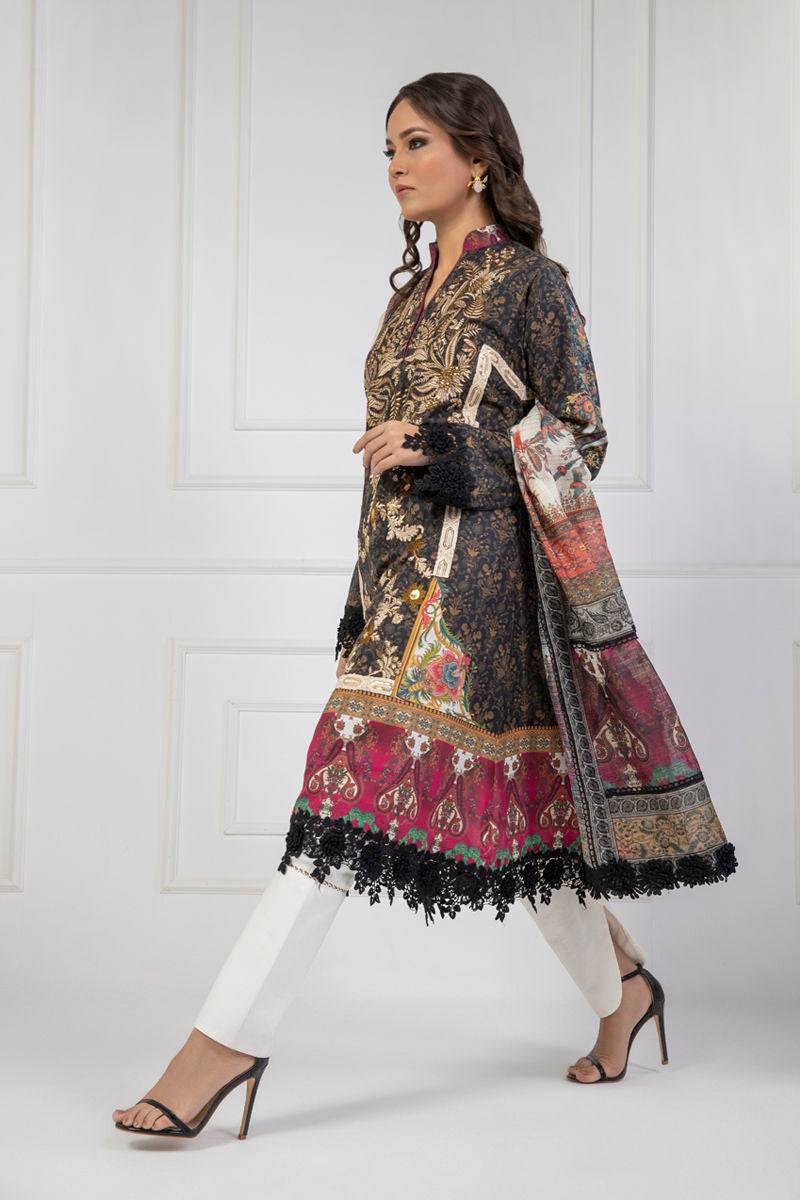 Shamaeel Ansari | Lawn 24 | LV113 - Pakistani Designer Dress - by Shamaeel Ansari | Type: Luxury - 100% Original at Saira Sultan