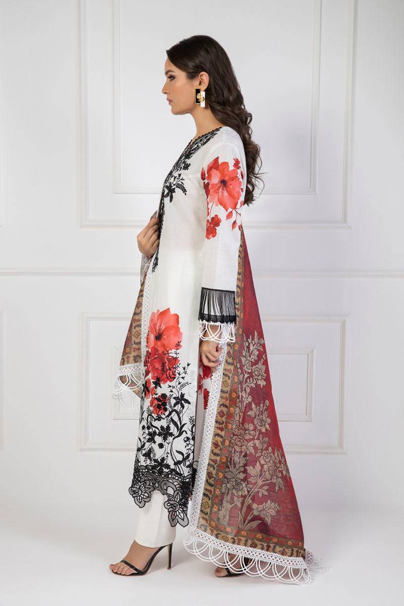 Shamaeel Ansari | Lawn 24 | LV114 - Pakistani Designer Dress - by Shamaeel Ansari | Type: Luxury - 100% Original at Saira Sultan