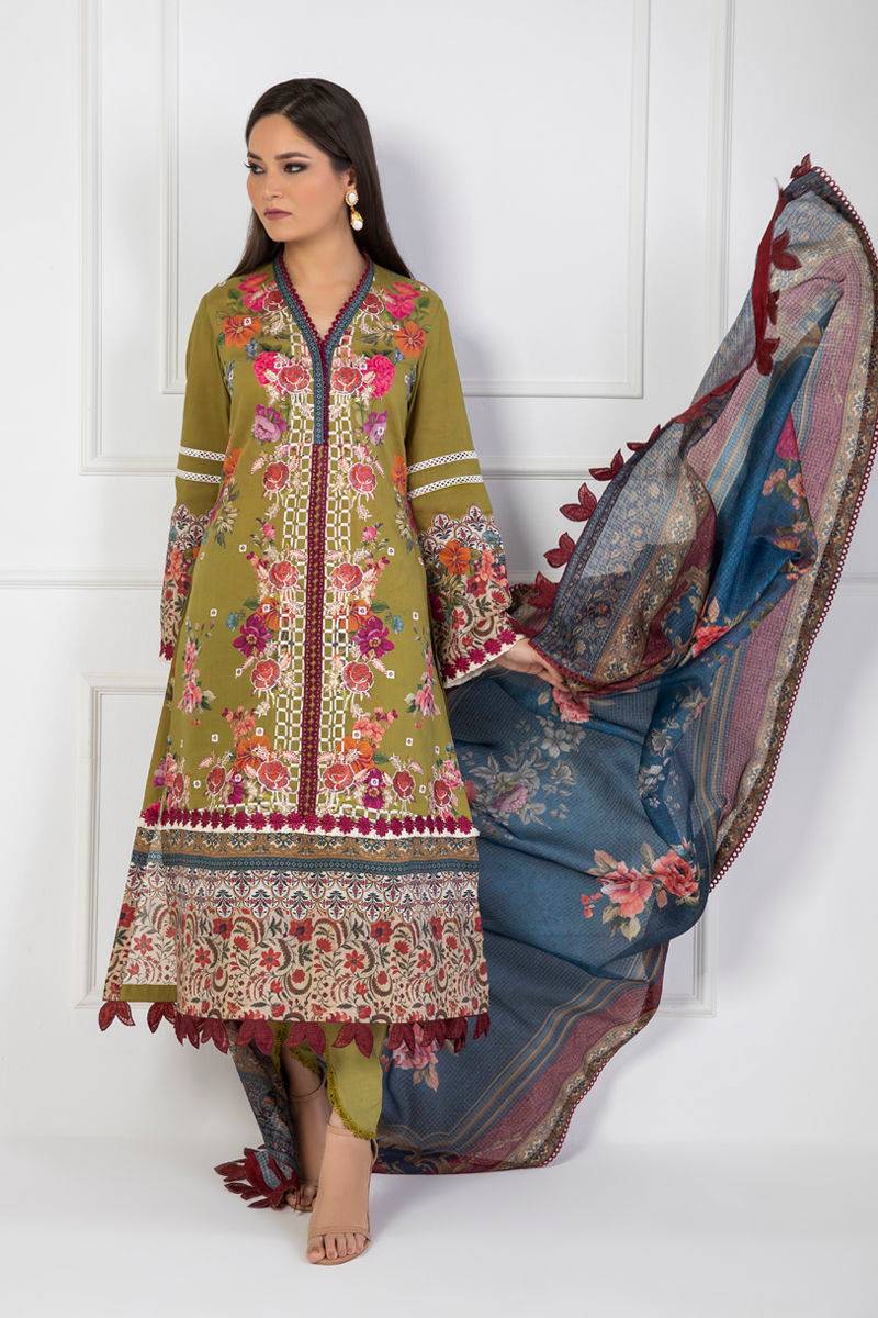 Shamaeel Ansari | Lawn 24 | LV116 - Pakistani Designer Dress - by Shamaeel Ansari | Type: Luxury - 100% Original at Saira Sultan