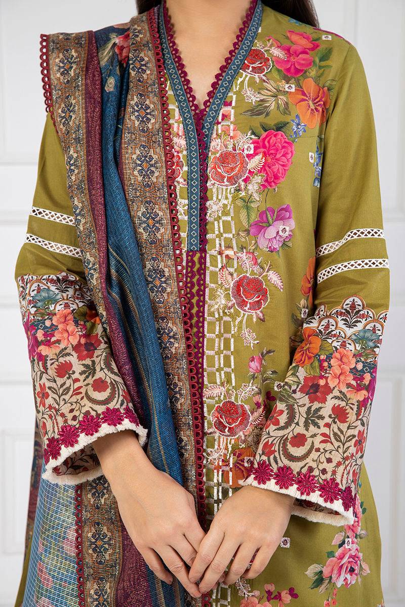 Shamaeel Ansari | Lawn 24 | LV116 - Pakistani Designer Dress - by Shamaeel Ansari | Type: Luxury - 100% Original at Saira Sultan
